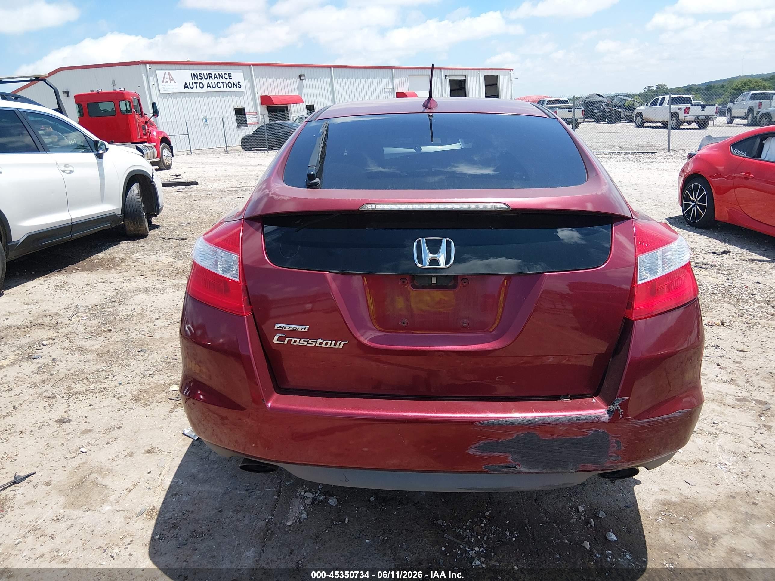 2010 Honda Accord Crosstour Ex-l Темно-бордовый vin: 5J6TF1H50AL009261