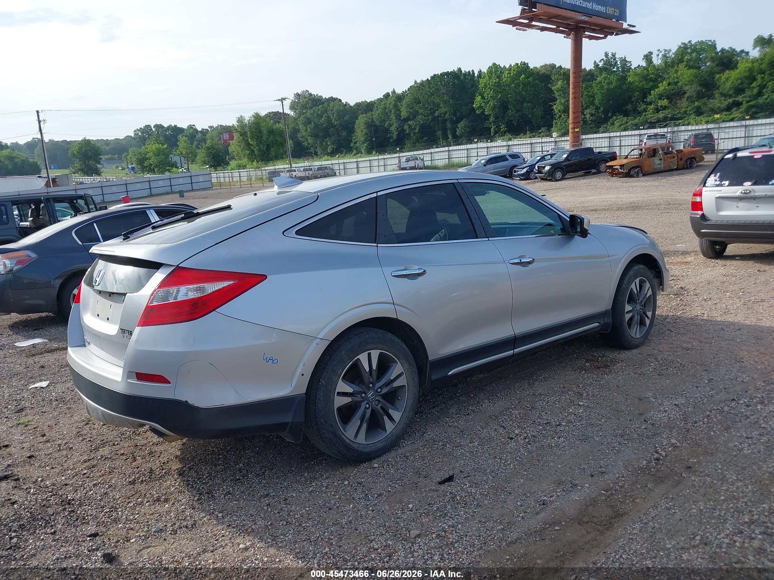 2013 Honda Crosstour Ex-l V6 Silver vin: 5J6TF1H50DL002461