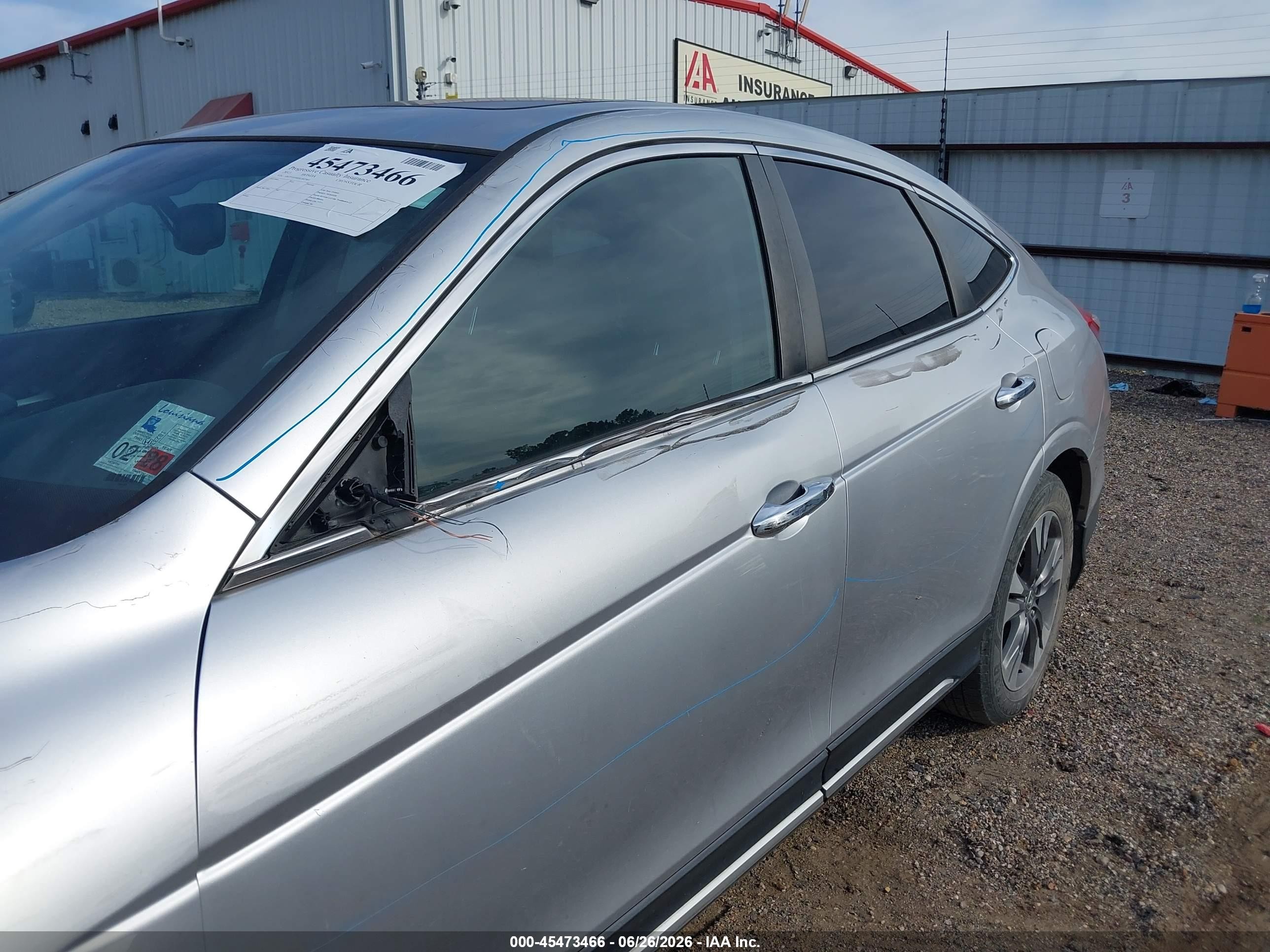 2013 Honda Crosstour Ex-l V6 Silver vin: 5J6TF1H50DL002461