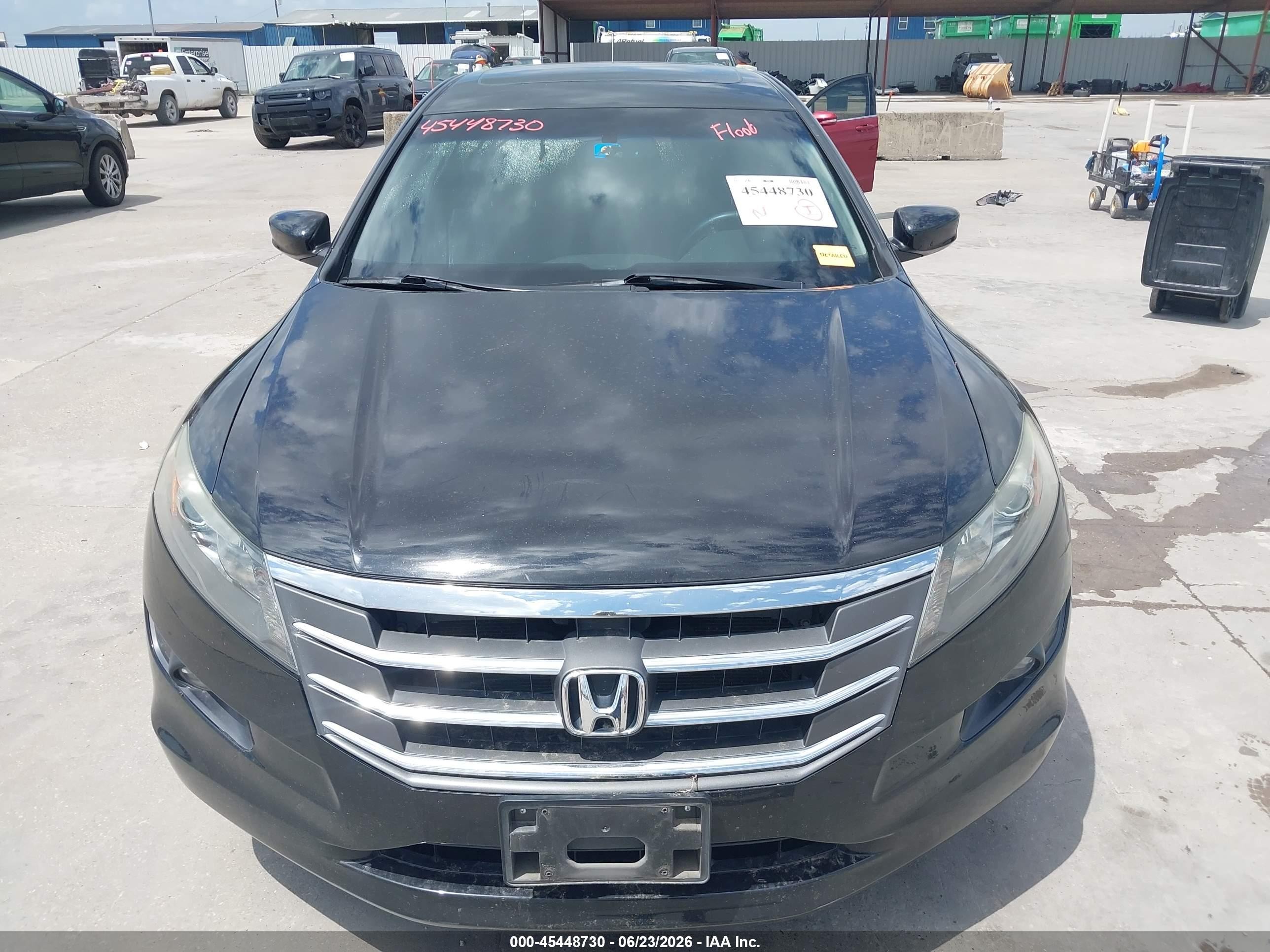 2010 Honda Accord Crosstour Ex-l Black vin: 5J6TF1H51AL014436