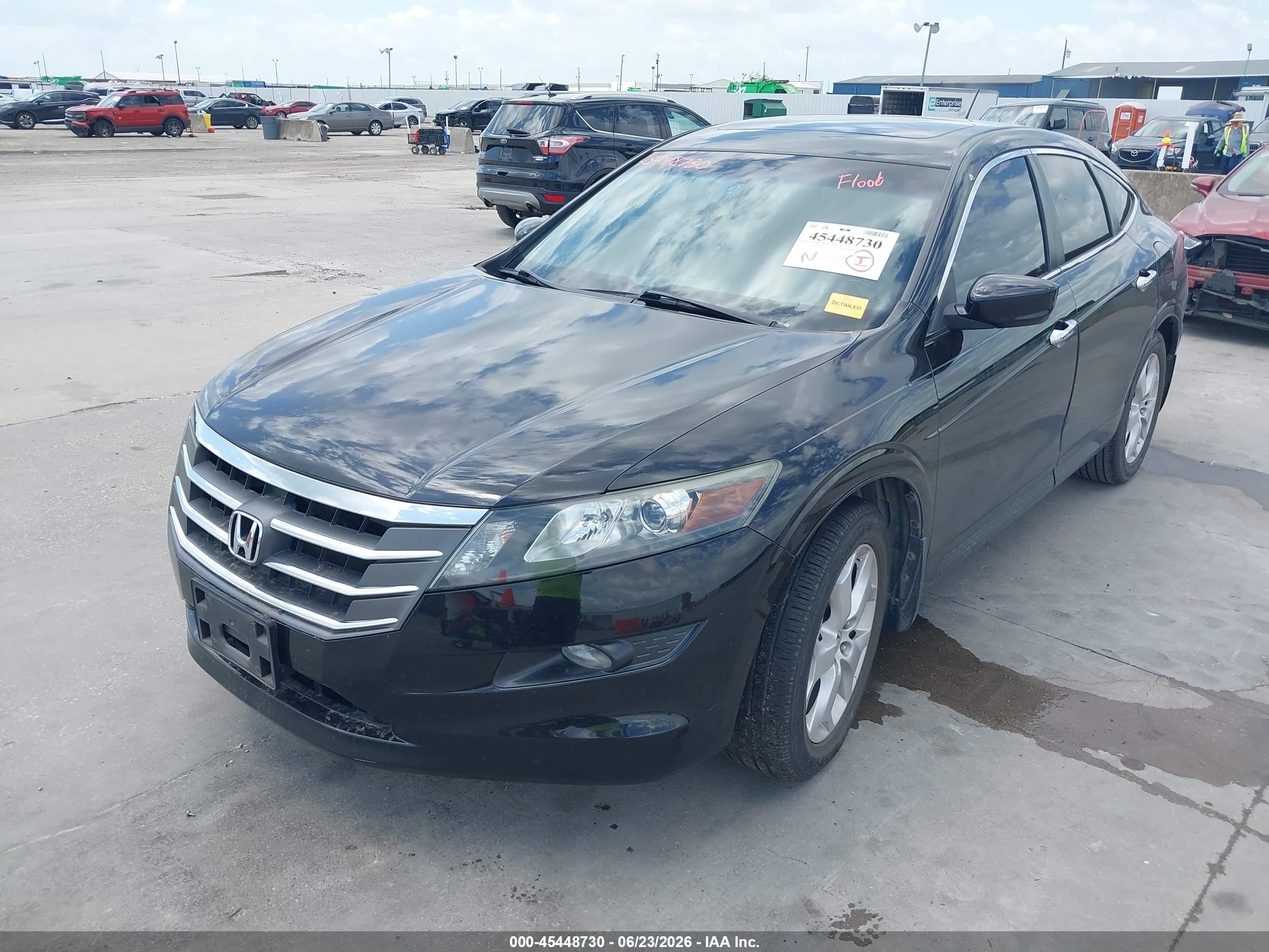 2010 Honda Accord Crosstour Ex-l Black vin: 5J6TF1H51AL014436