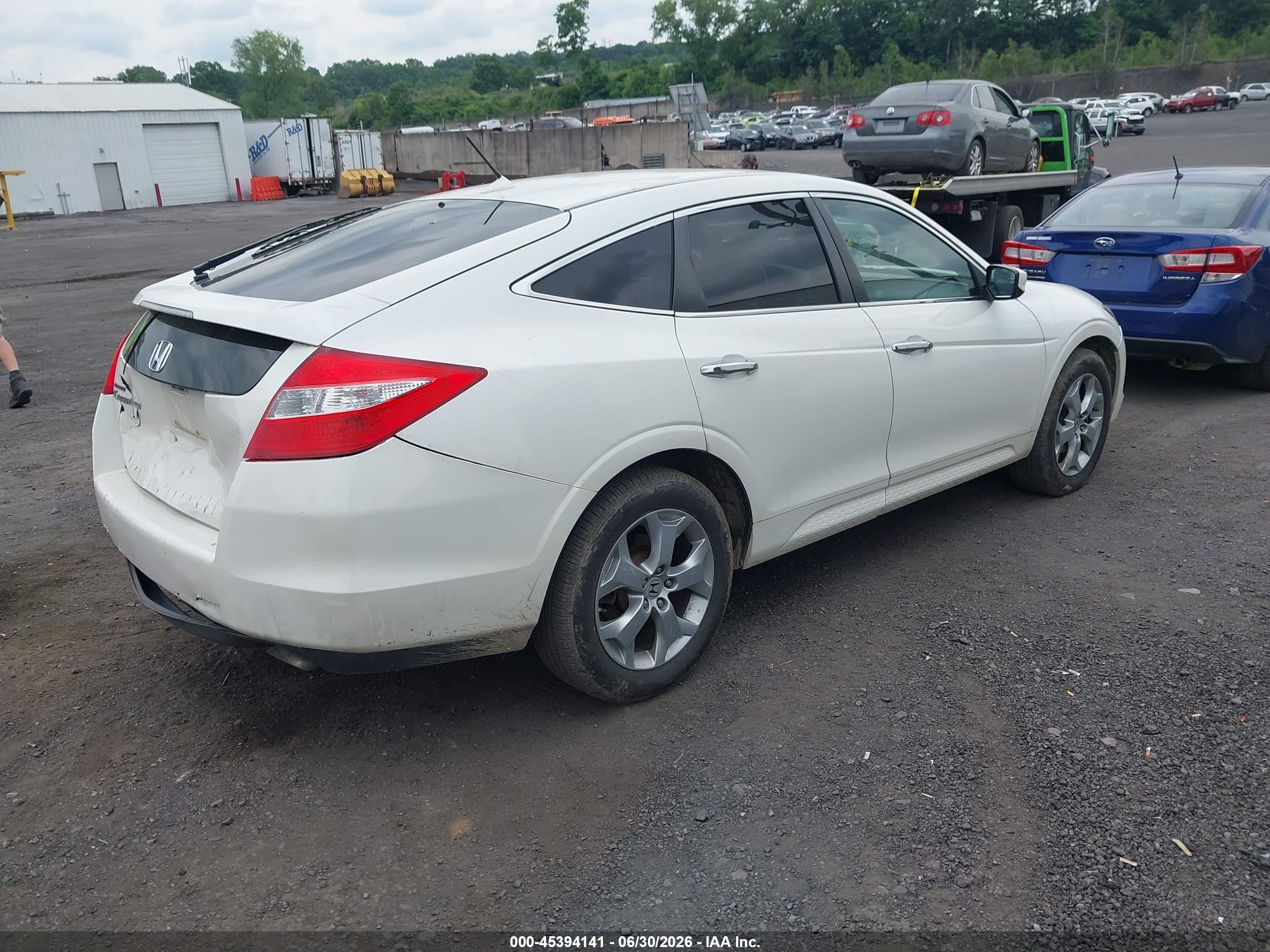 2011 Honda Accord Crosstour Ex-l Белый vin: 5J6TF1H51BL003244