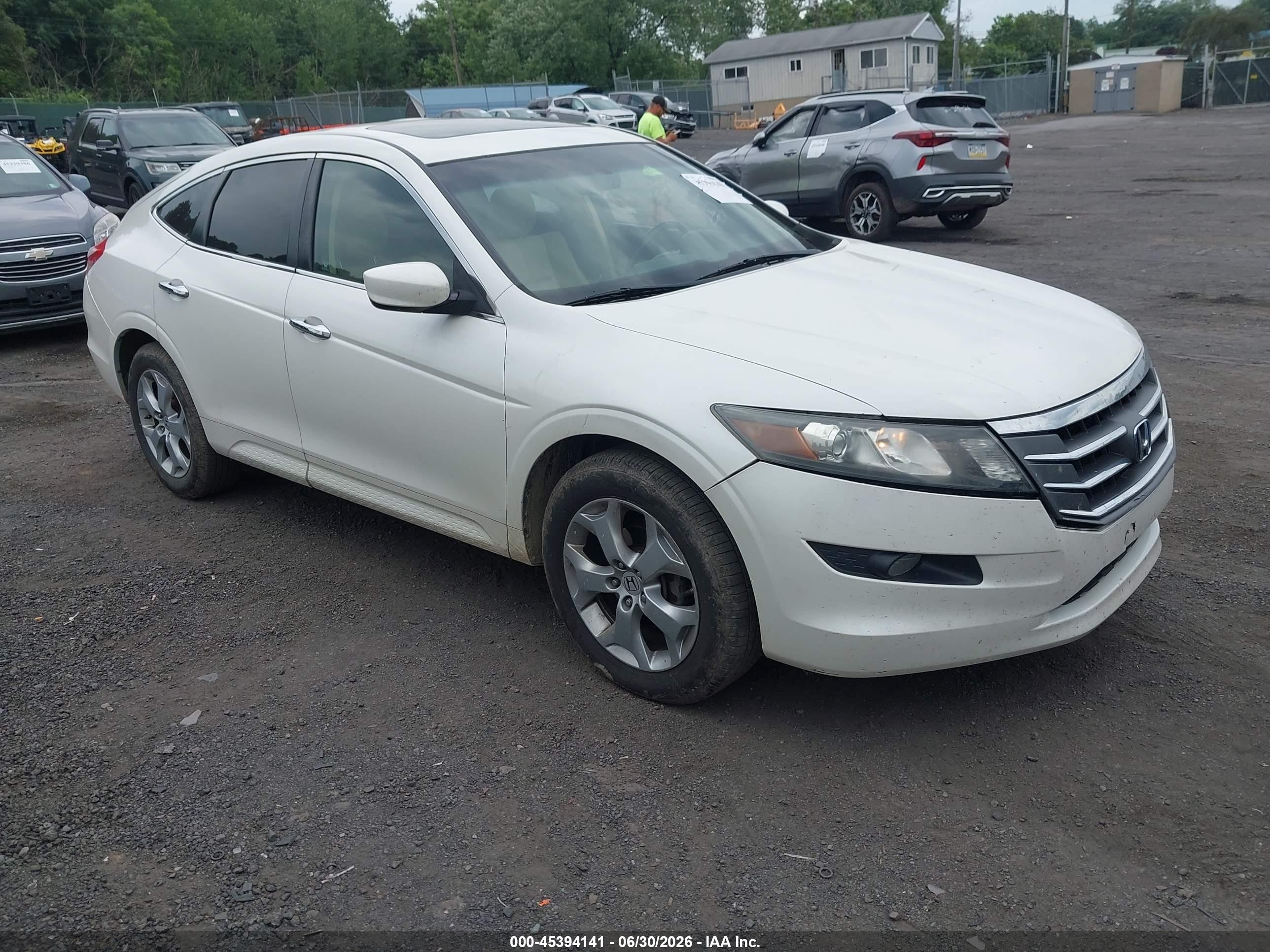 2011 Honda Accord Crosstour Ex-l White vin: 5J6TF1H51BL003244