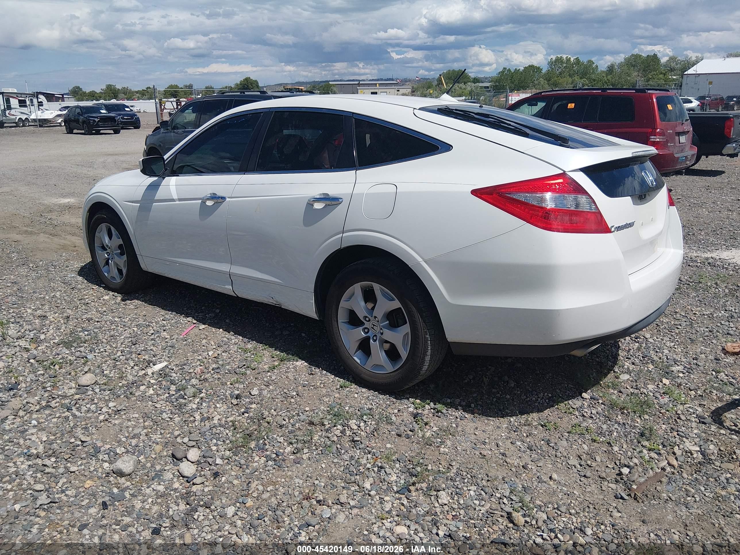 2012 Honda Crosstour Ex-l Белый vin: 5J6TF1H51CL002886