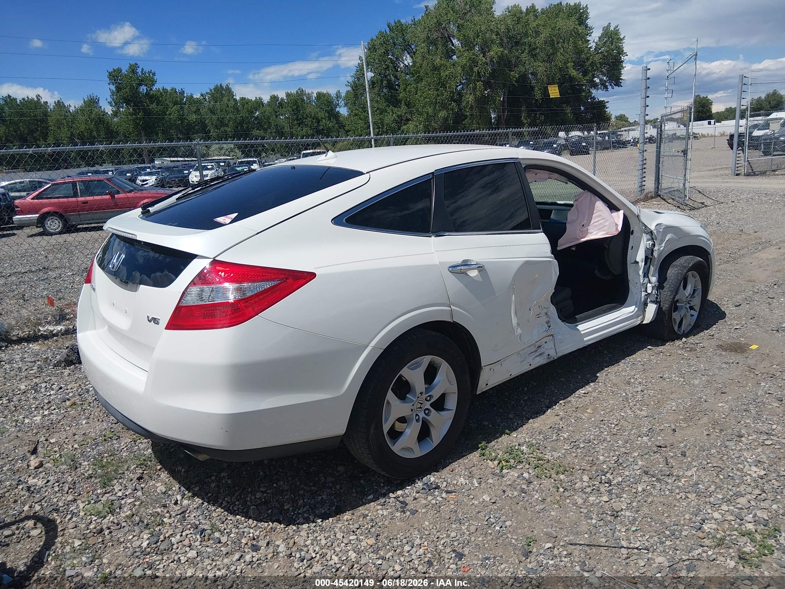 2012 Honda Crosstour Ex-l Белый vin: 5J6TF1H51CL002886