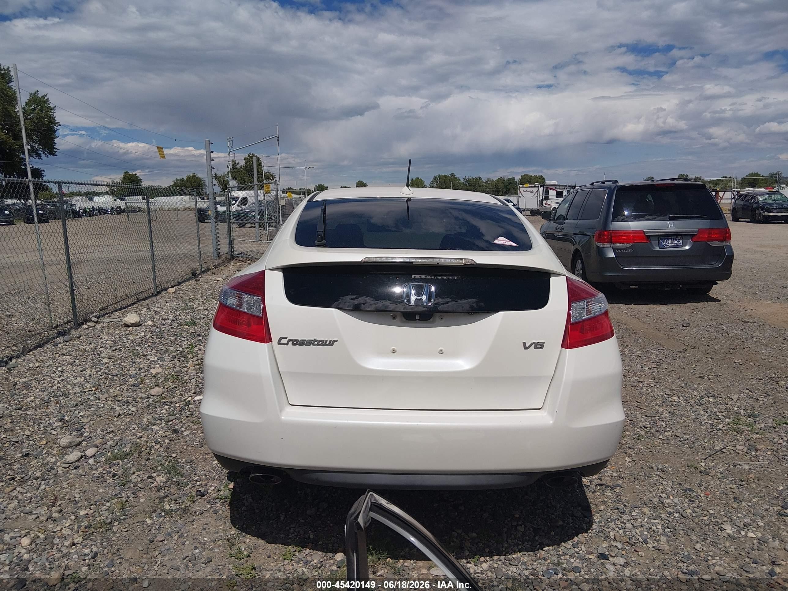 2012 Honda Crosstour Ex-l Белый vin: 5J6TF1H51CL002886
