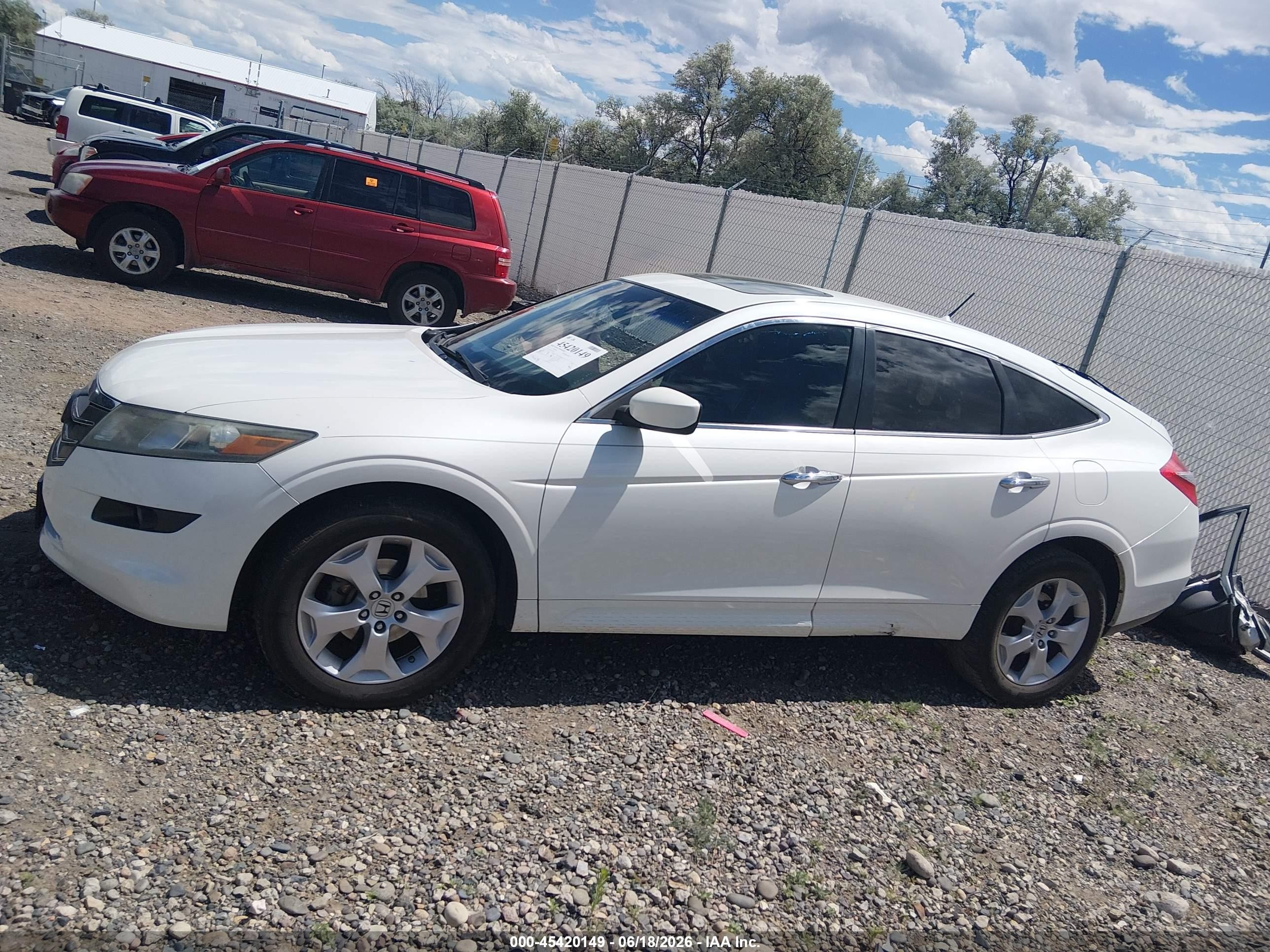 2012 Honda Crosstour Ex-l Белый vin: 5J6TF1H51CL002886