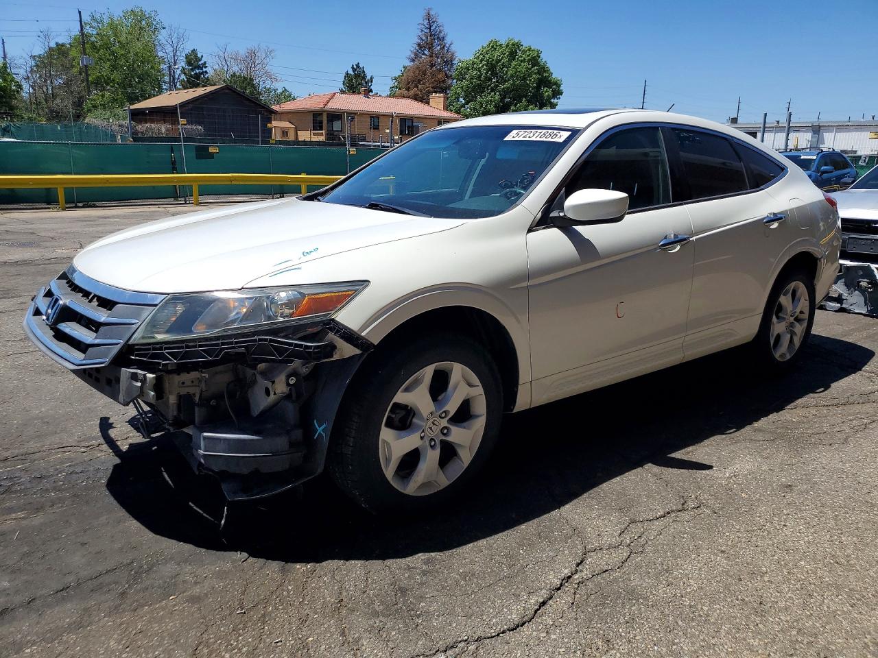 2012 Honda Crosstour Exl White vin: 5J6TF1H51CL005898
