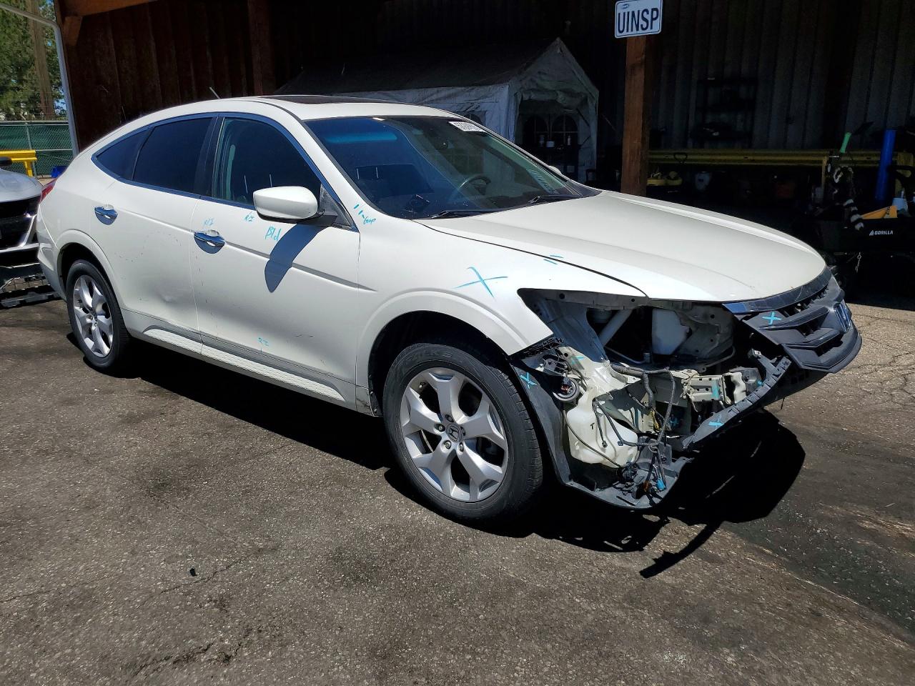 2012 Honda Crosstour Exl White vin: 5J6TF1H51CL005898