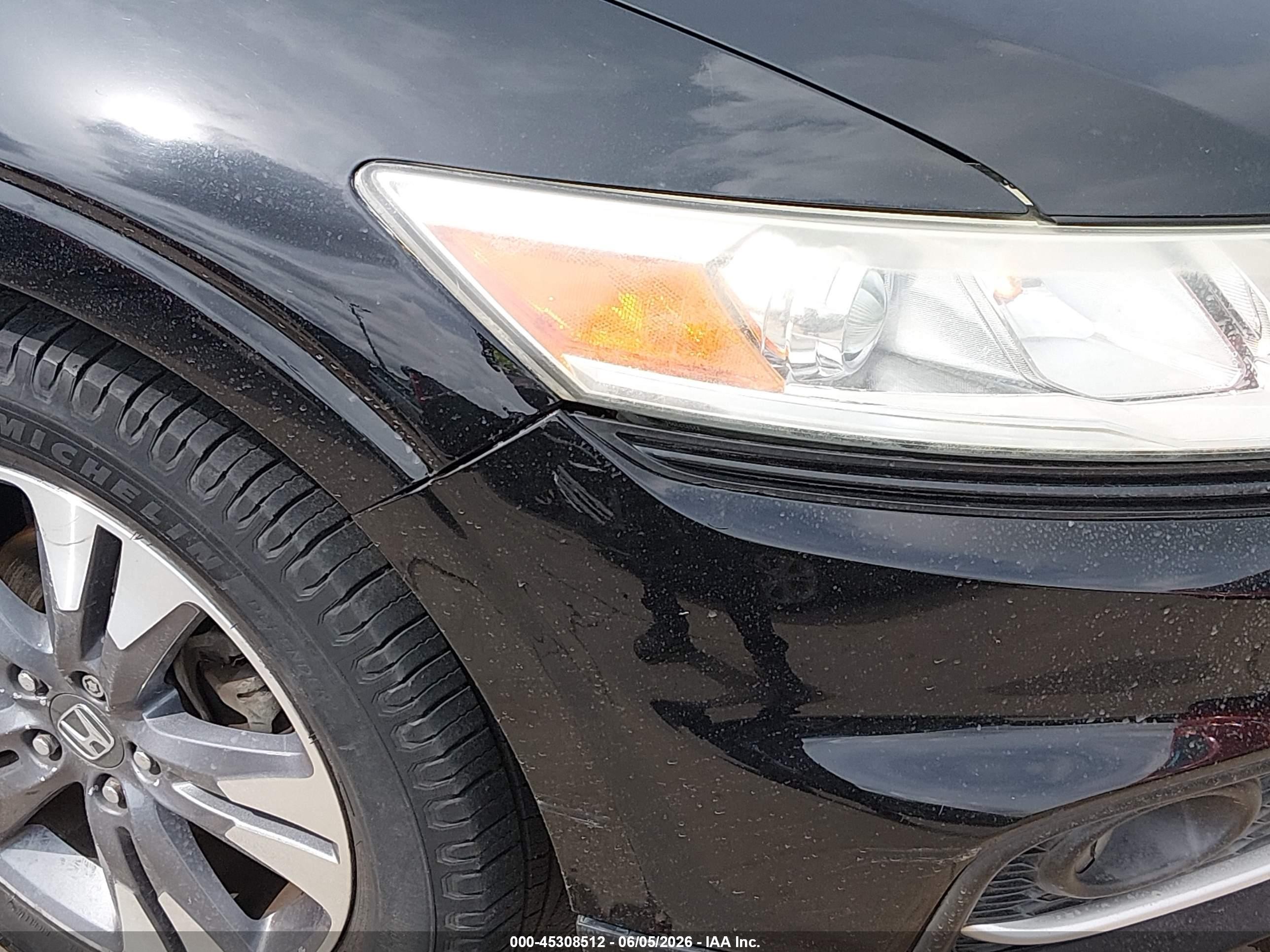 2013 Honda Crosstour Ex-l V6 Black vin: 5J6TF1H51DL003604