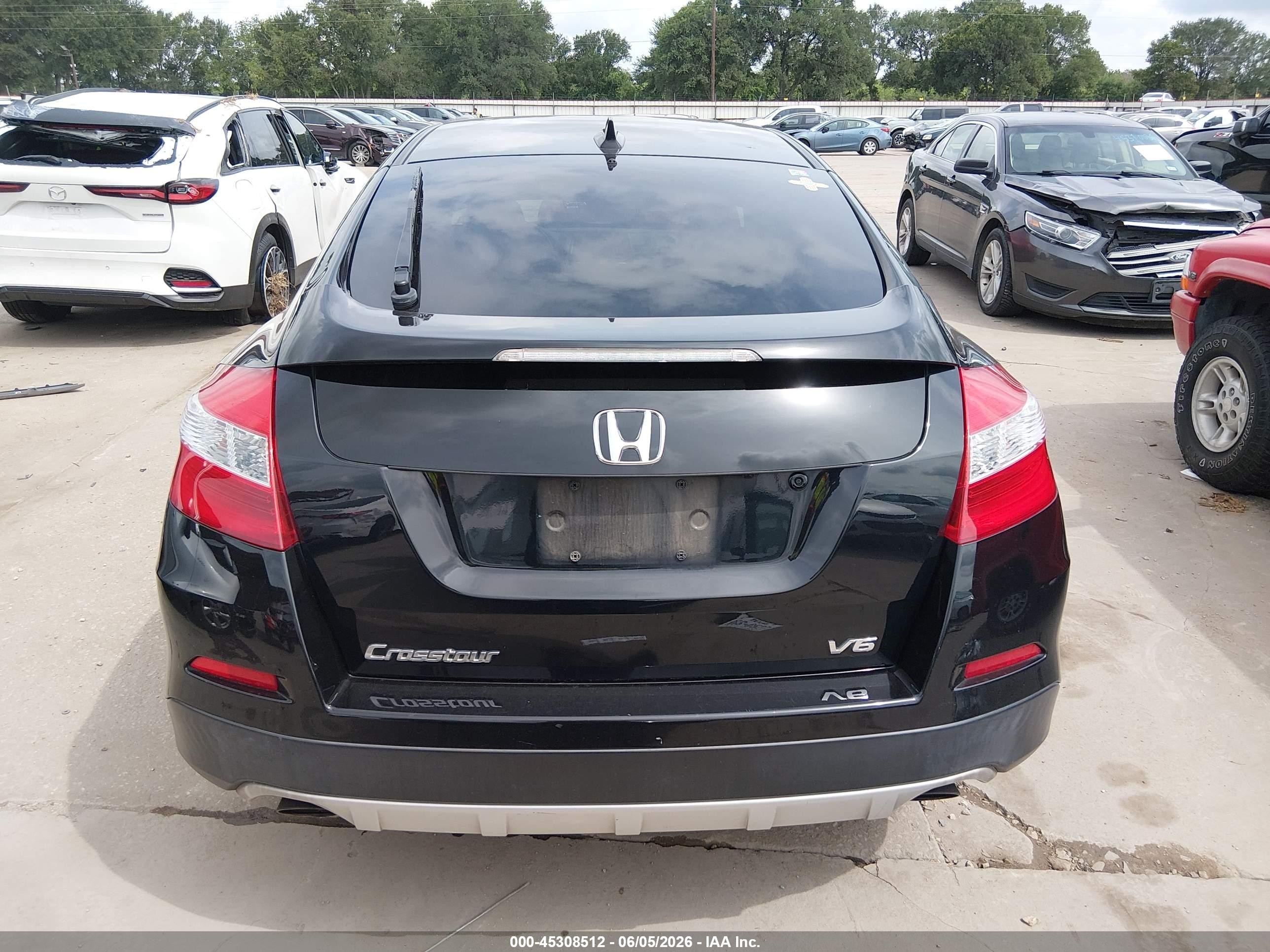 2013 Honda Crosstour Ex-l V6 Black vin: 5J6TF1H51DL003604