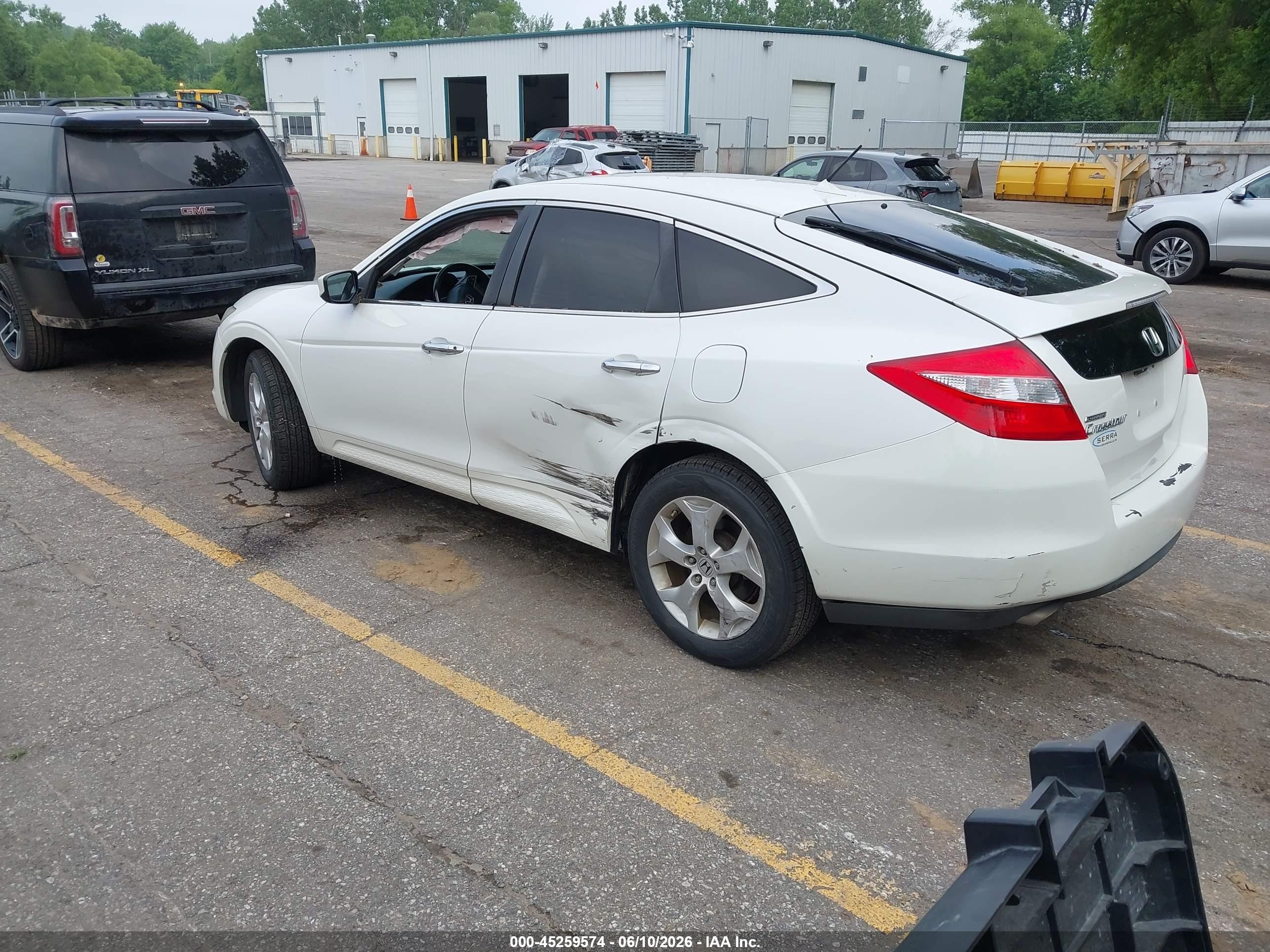 2010 Honda Accord Crosstour Ex-l White vin: 5J6TF1H52AL012355