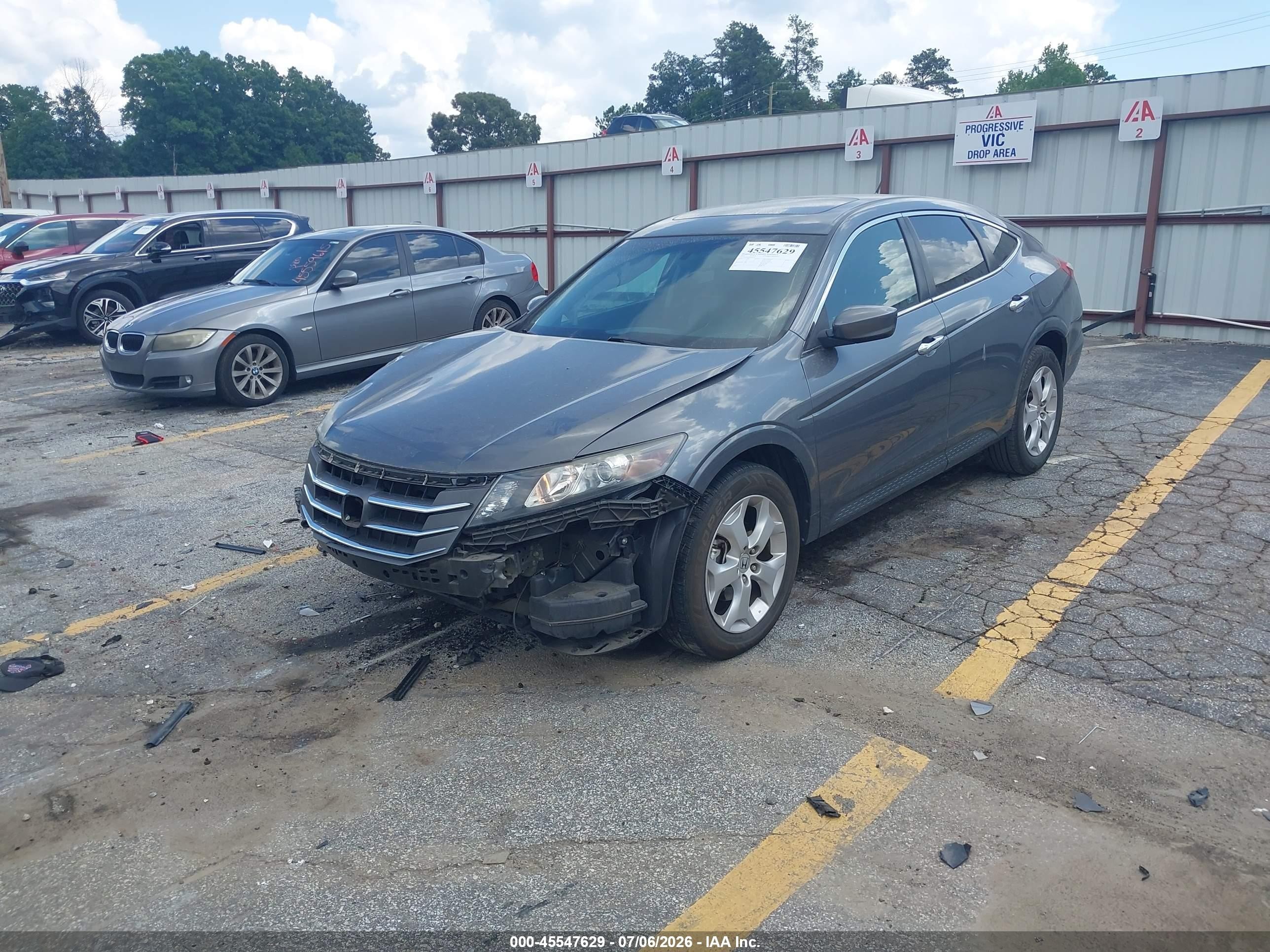 2011 Honda Accord Crosstour Ex-l Gray vin: 5J6TF1H52BL000532