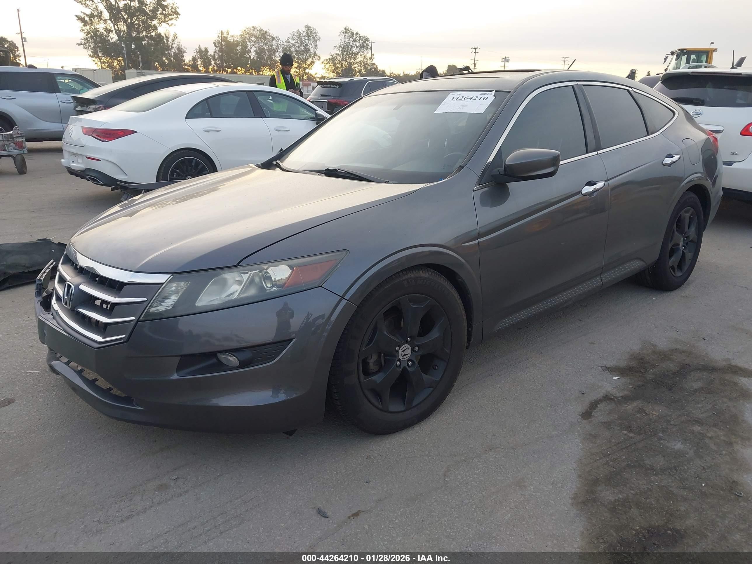 2011 Honda Accord Crosstour Ex-l Gray vin: 5J6TF1H52BL001762
