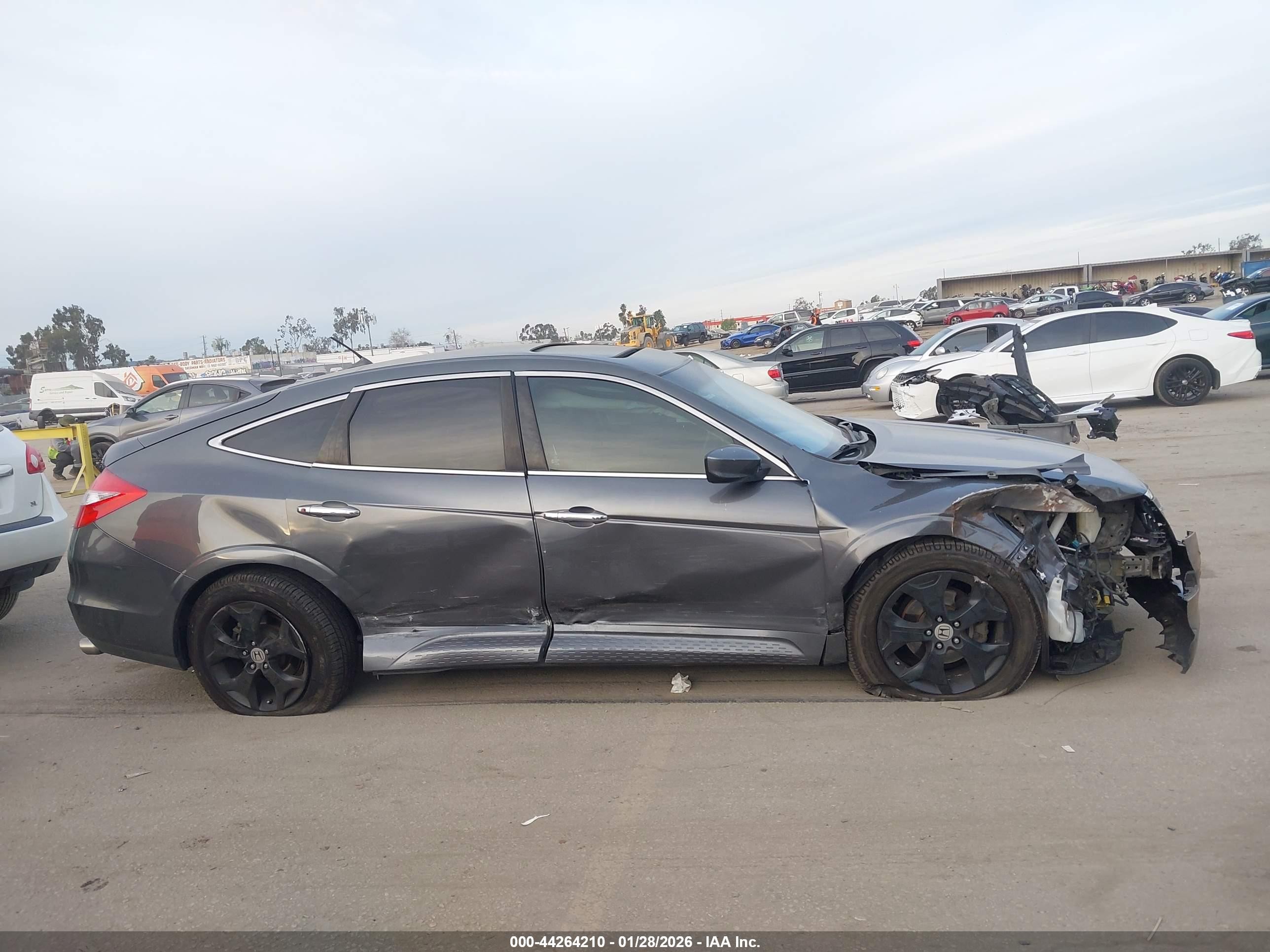 2011 Honda Accord Crosstour Ex-l Gray vin: 5J6TF1H52BL001762