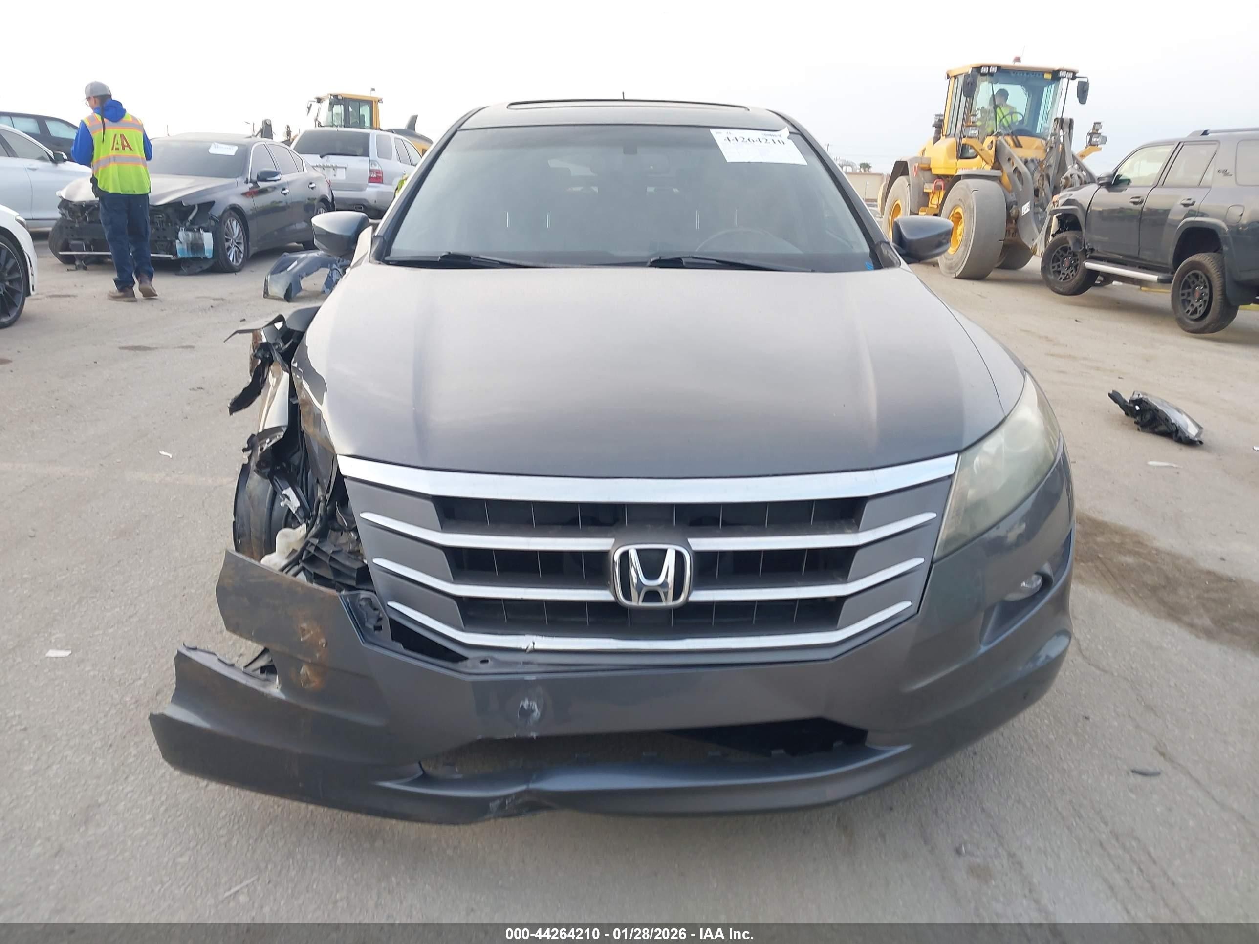 2011 Honda Accord Crosstour Ex-l Gray vin: 5J6TF1H52BL001762