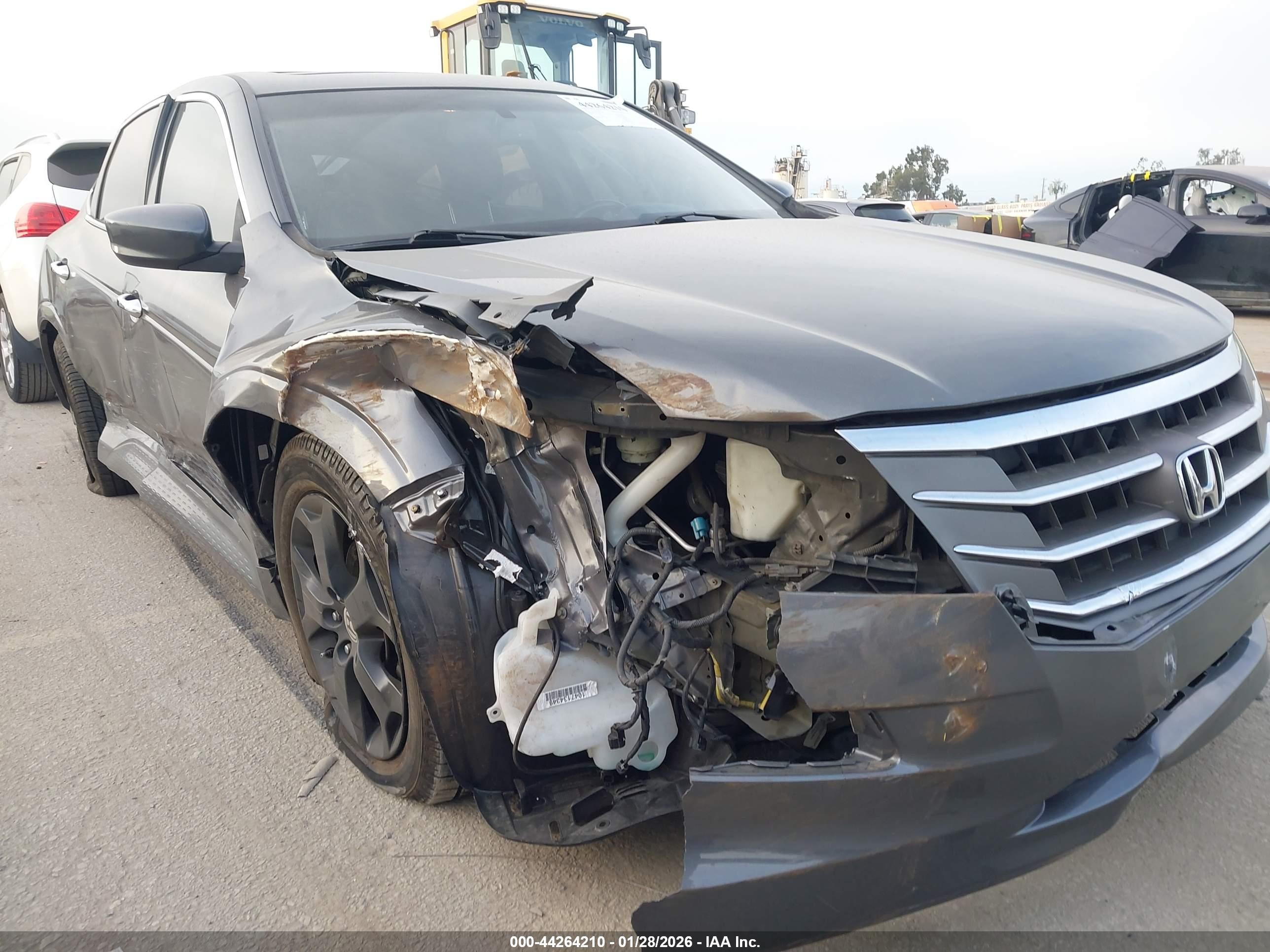 2011 Honda Accord Crosstour Ex-l Gray vin: 5J6TF1H52BL001762