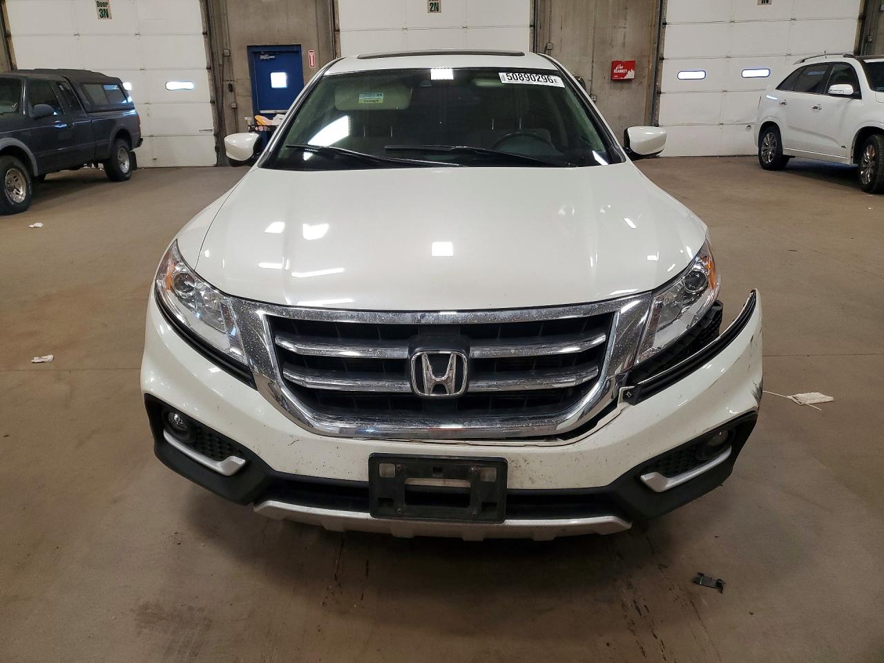 2013 Honda Crosstour Exl White vin: 5J6TF1H52DL001201