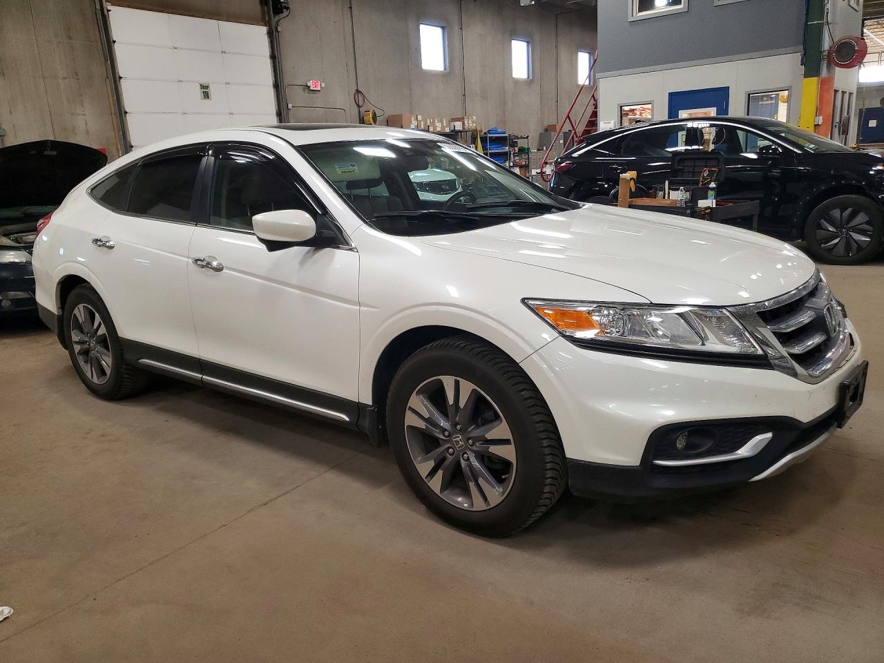 2013 Honda Crosstour Exl White vin: 5J6TF1H52DL001201
