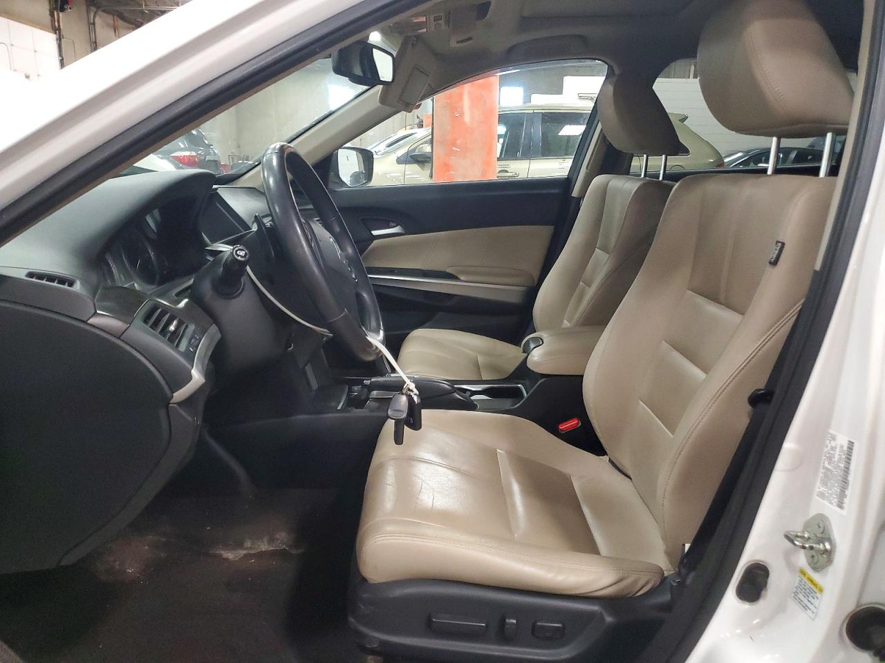 2013 Honda Crosstour Exl White vin: 5J6TF1H52DL001201