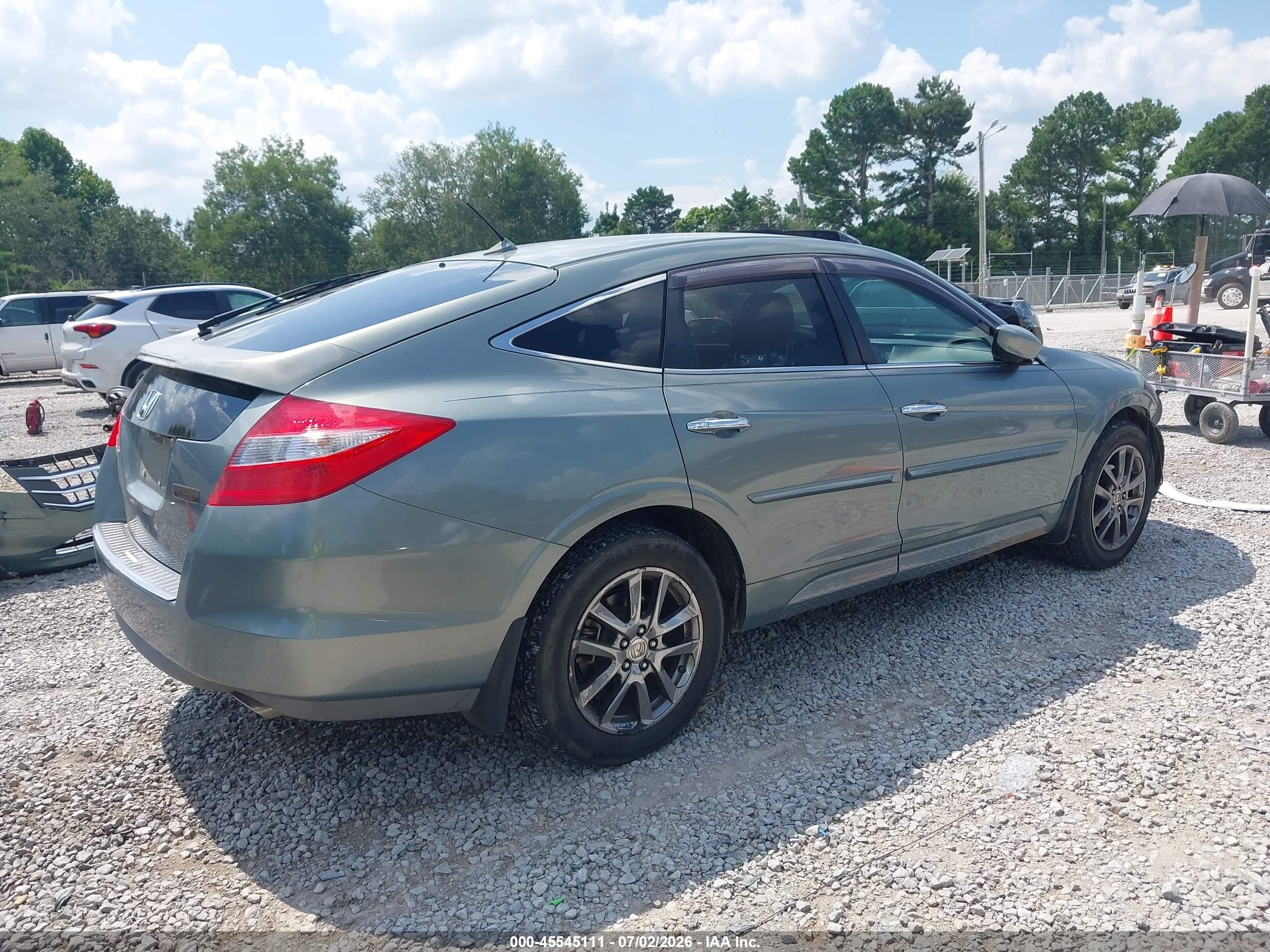 2010 Honda Accord Crosstour Ex-l Blue vin: 5J6TF1H53AL010520
