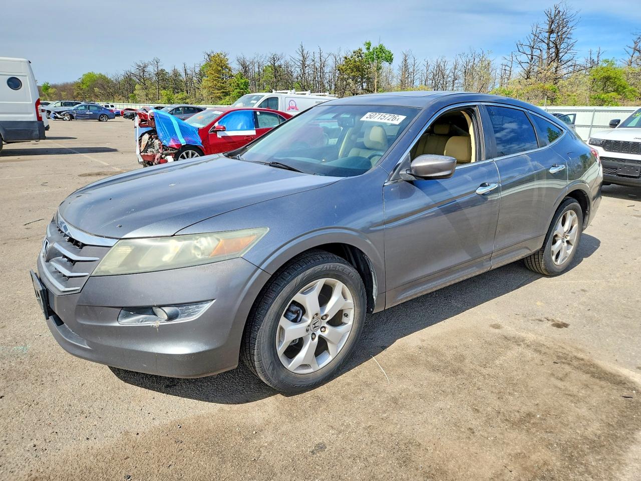 2010 Honda Accord Crosstour Exl Gray vin: 5J6TF1H53AL014275