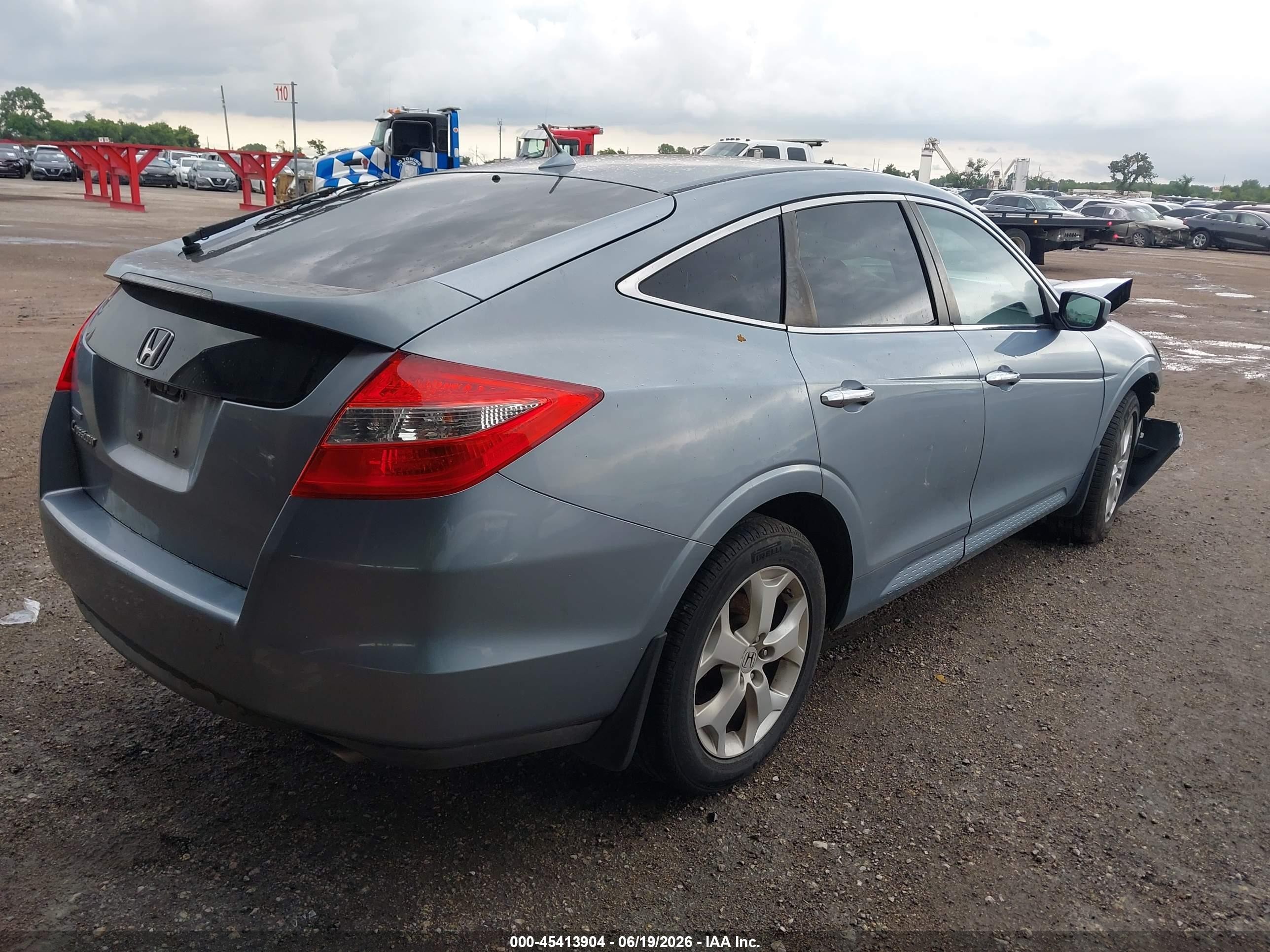 2011 Honda Accord Crosstour Ex-l Blue vin: 5J6TF1H53BL003441