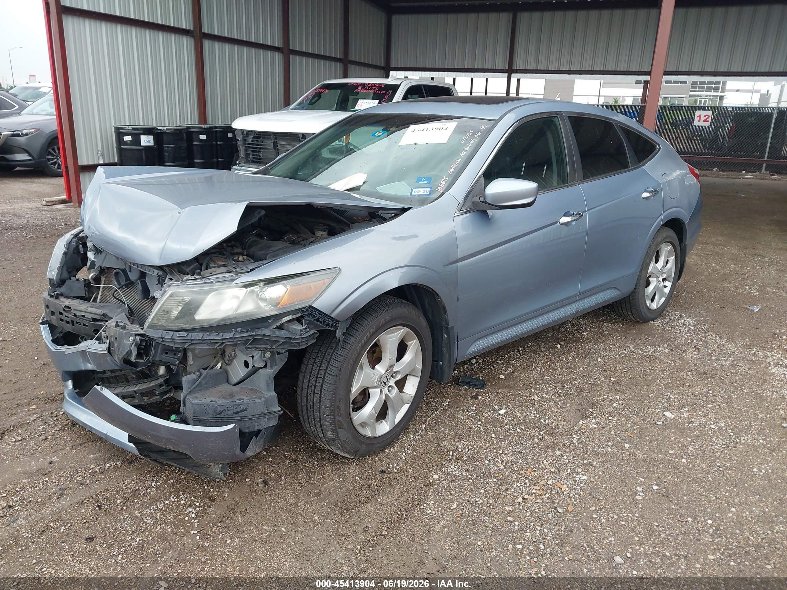 2011 Honda Accord Crosstour Ex-l Blue vin: 5J6TF1H53BL003441