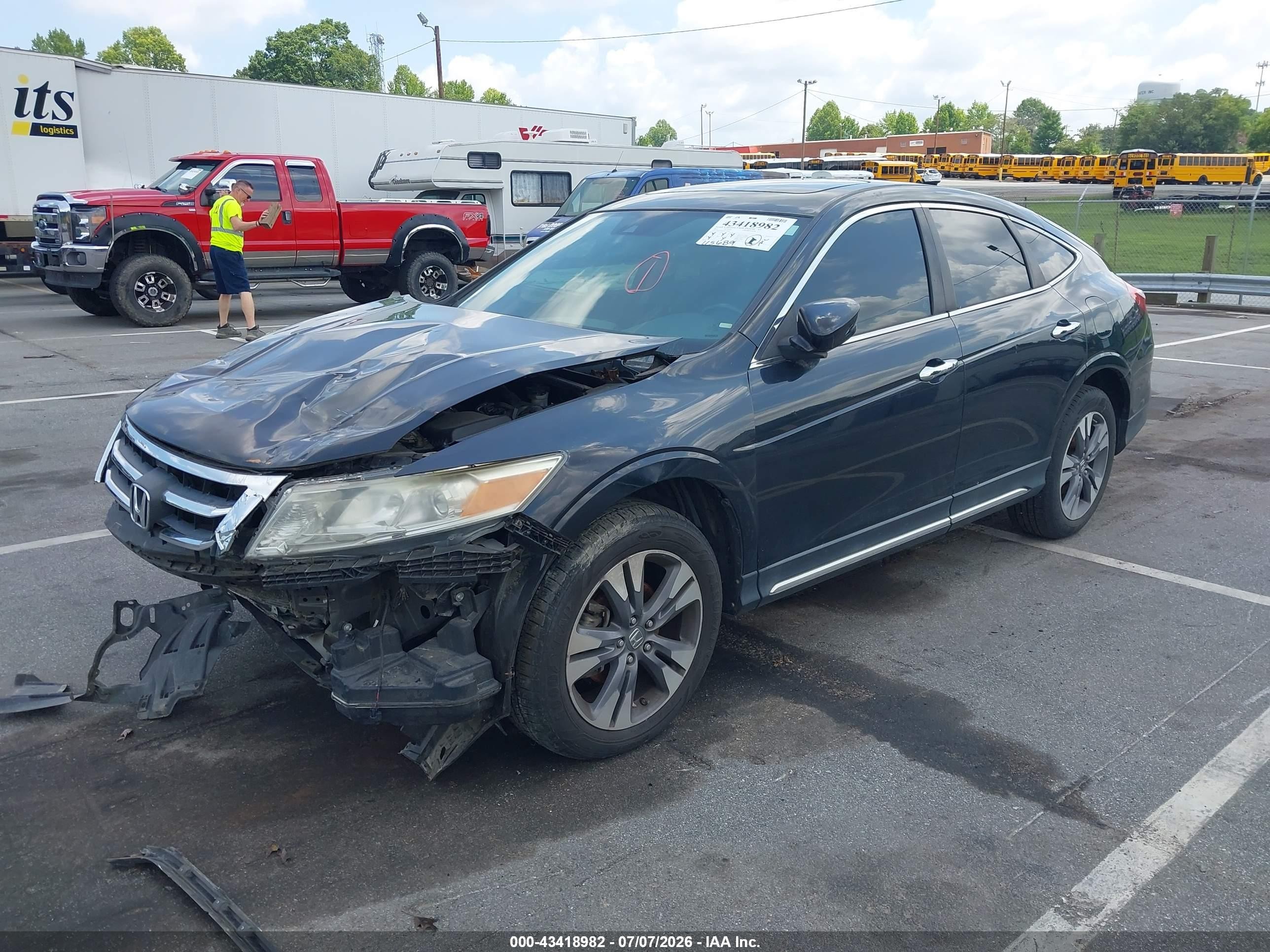 2013 Honda Crosstour Ex-l V6 Black vin: 5J6TF1H53DL000929