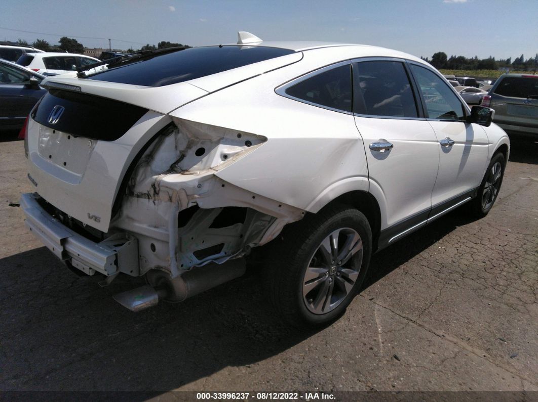2015 Honda Crosstour Ex-l White vin: 5J6TF1H53FL000027