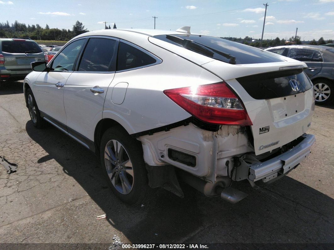 2015 Honda Crosstour Ex-l White vin: 5J6TF1H53FL000027