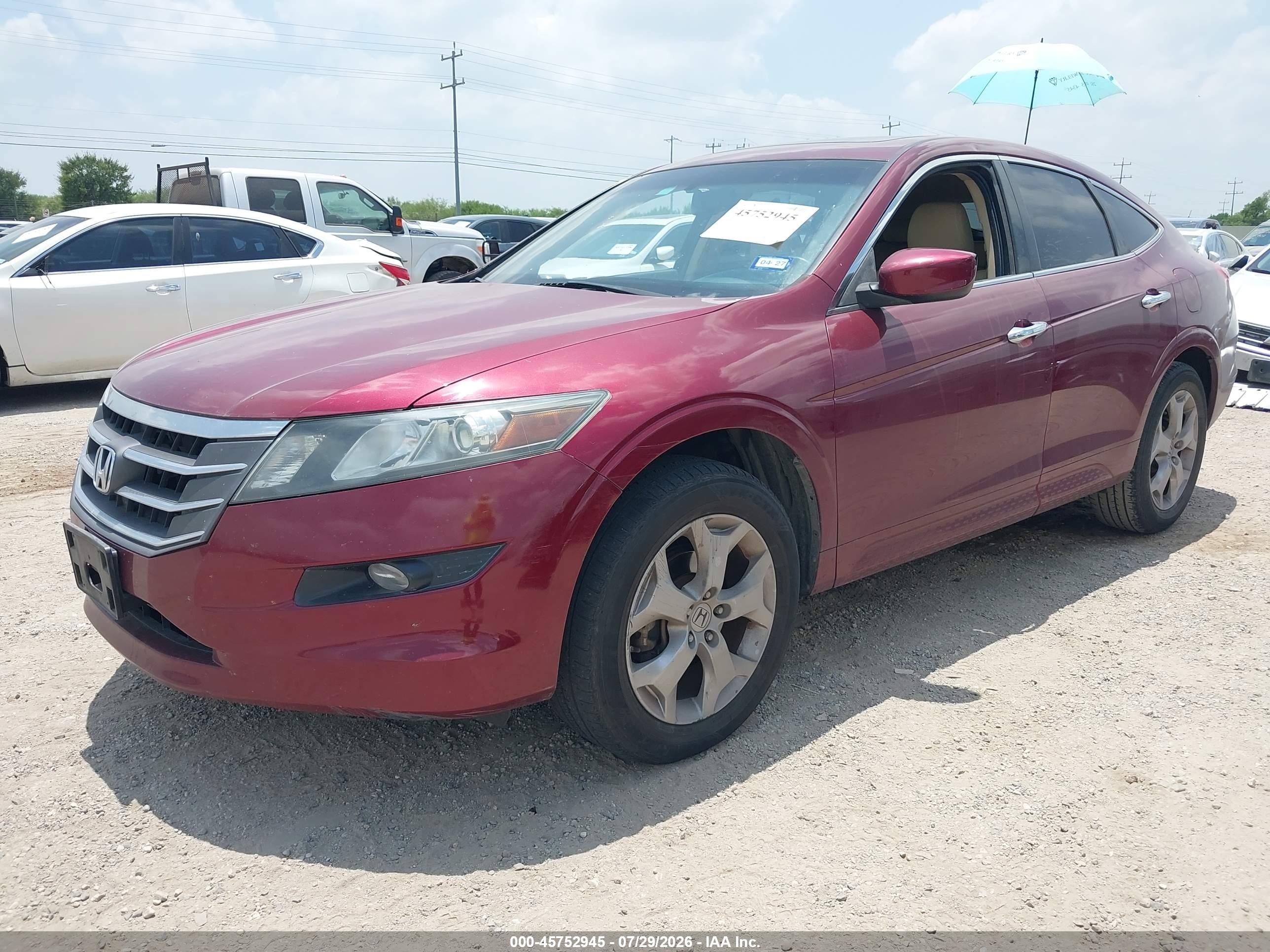 2010 Honda Accord Crosstour Ex-l Темно-бордовый vin: 5J6TF1H54AL002295