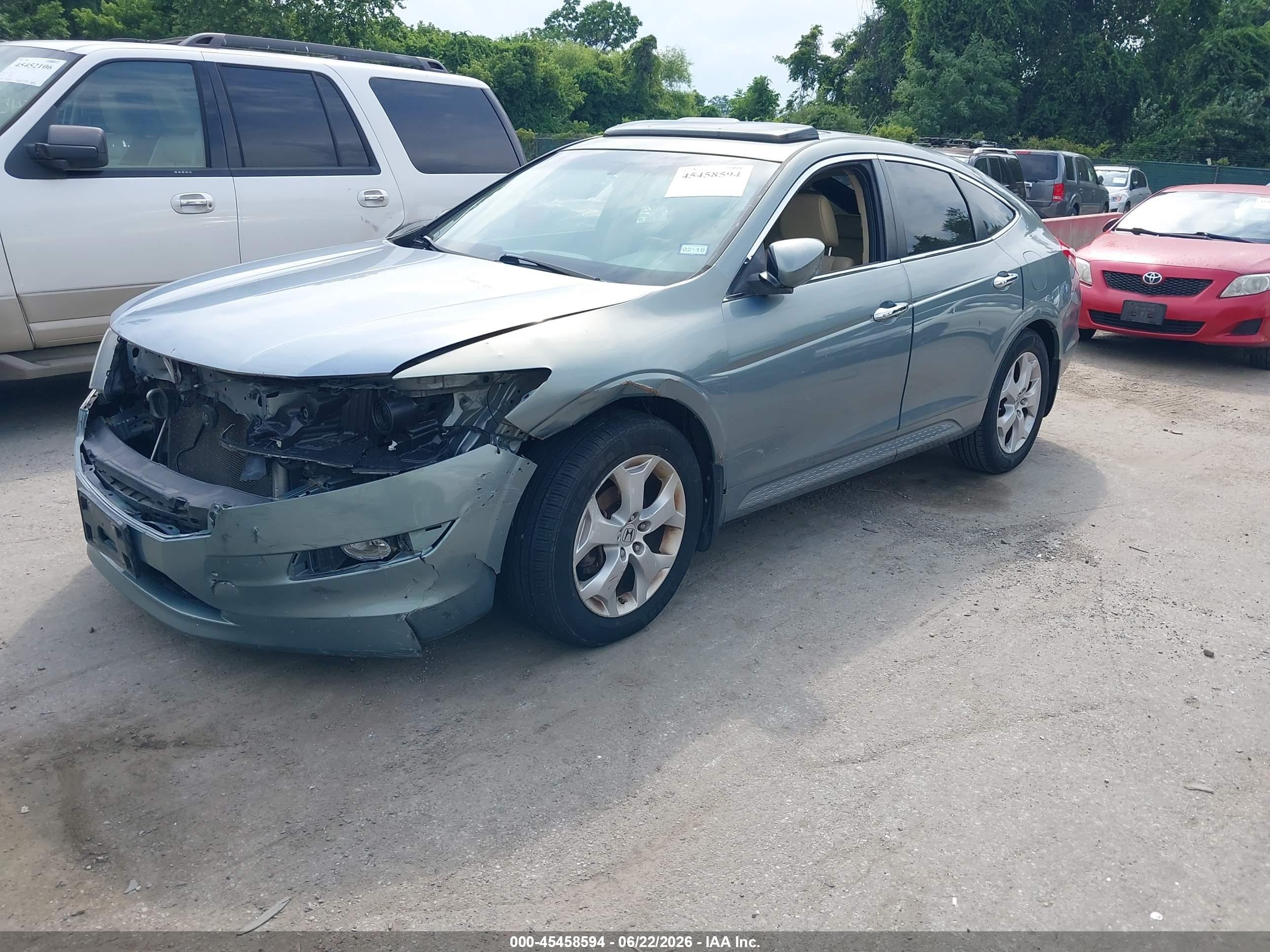 2010 Honda Accord Crosstour Ex-l Gray vin: 5J6TF1H54AL005052
