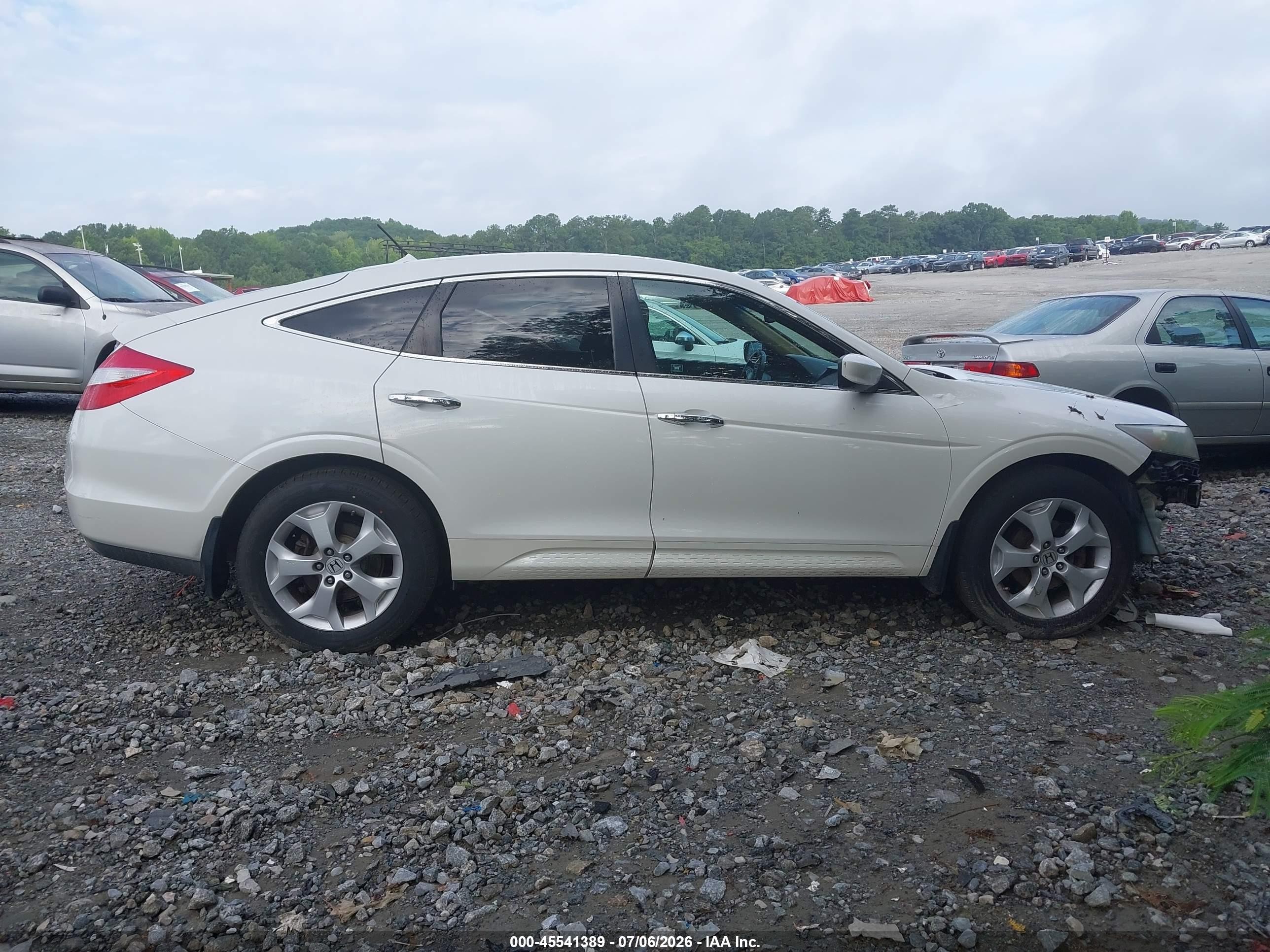 2010 Honda Accord Crosstour Ex-l White vin: 5J6TF1H54AL014866