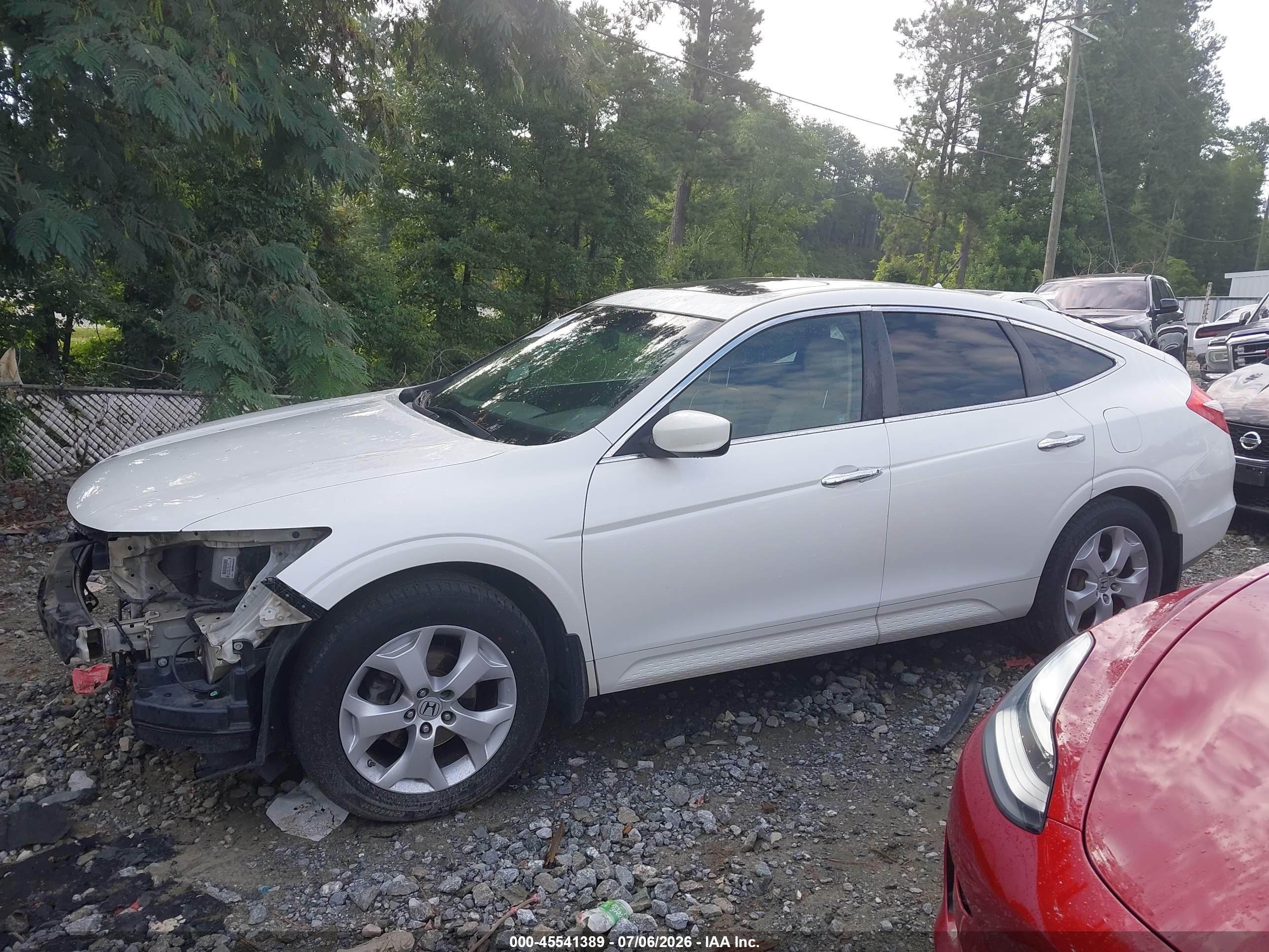 2010 Honda Accord Crosstour Ex-l White vin: 5J6TF1H54AL014866