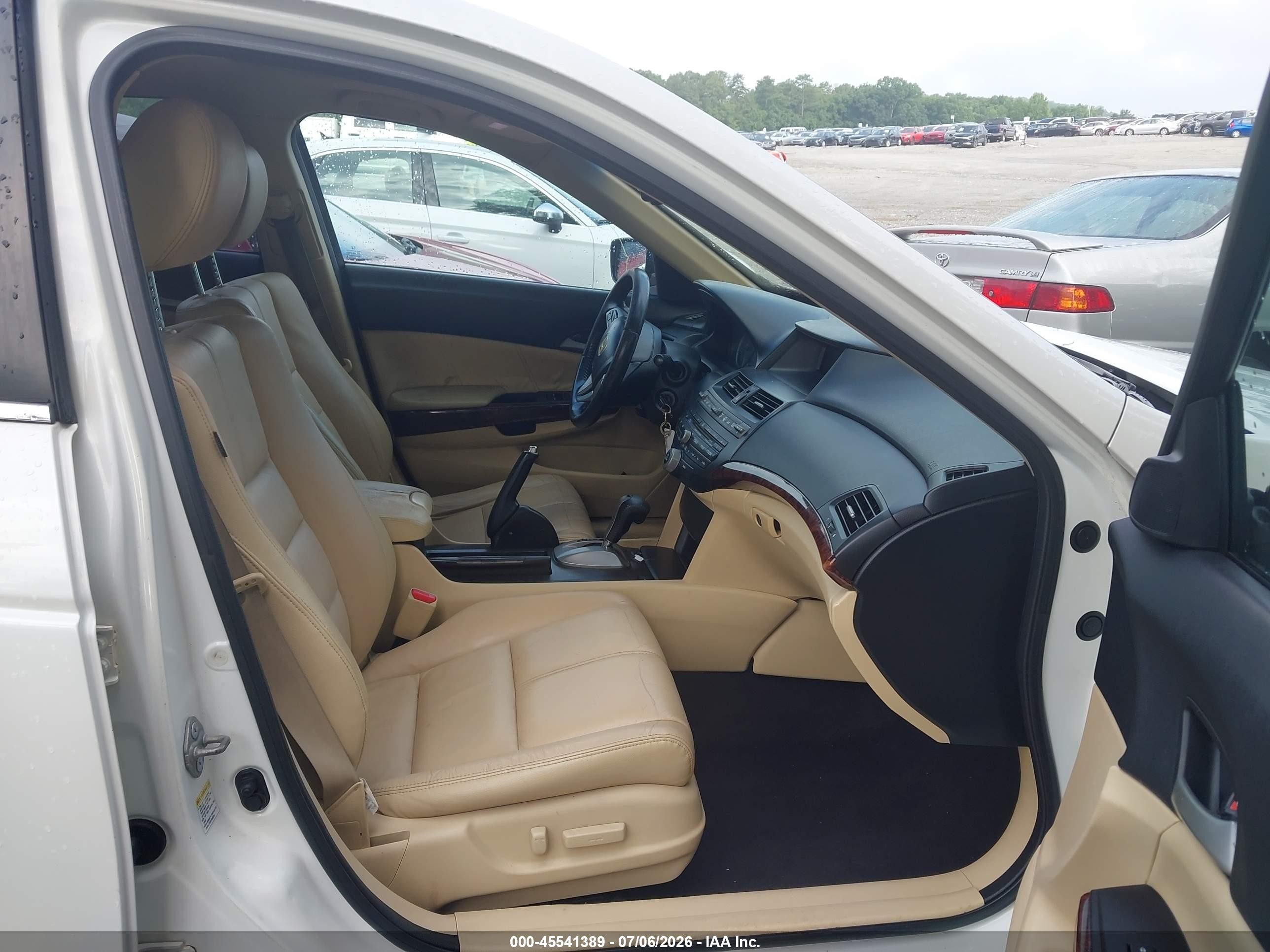 2010 Honda Accord Crosstour Ex-l White vin: 5J6TF1H54AL014866