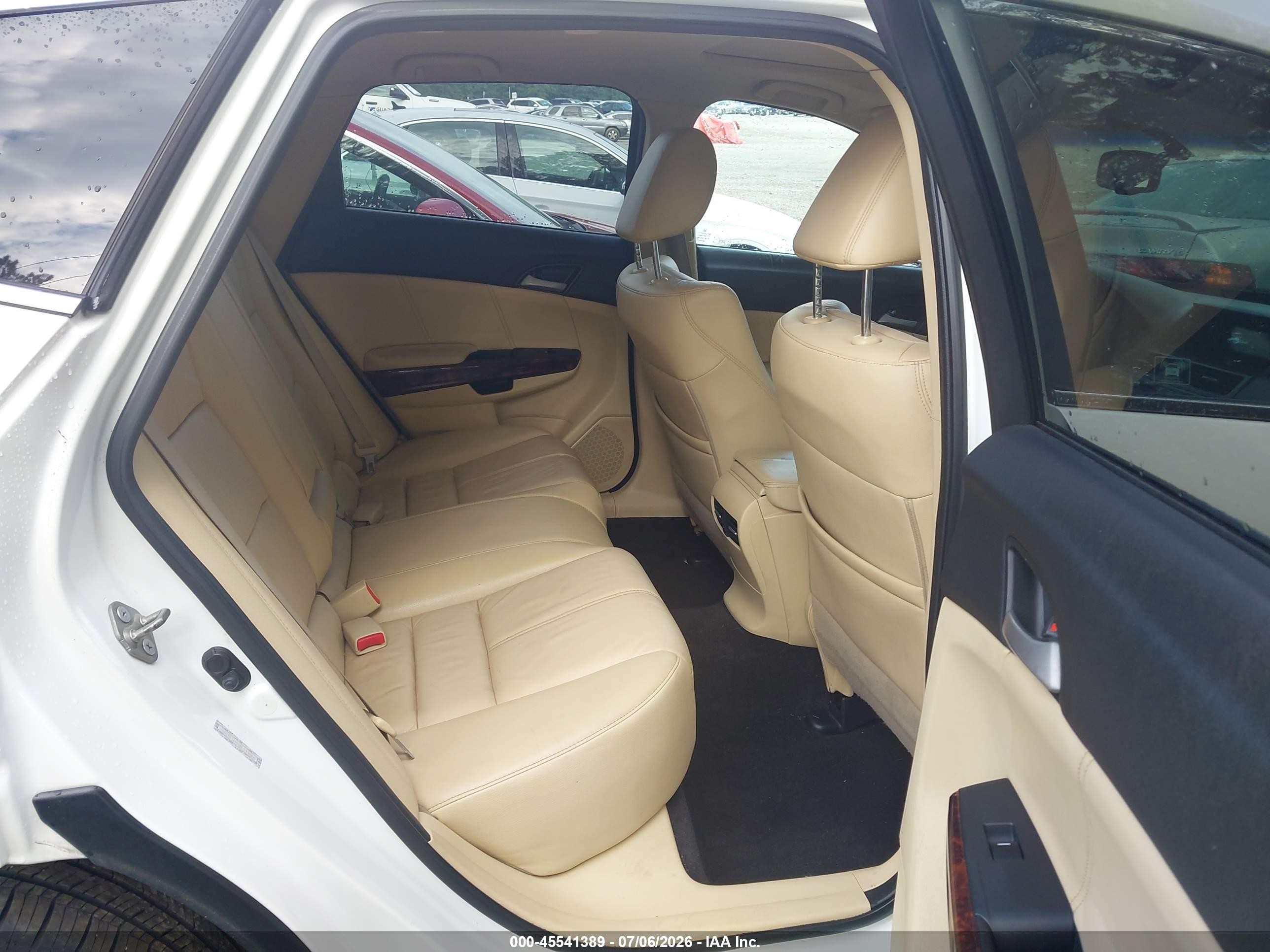 2010 Honda Accord Crosstour Ex-l White vin: 5J6TF1H54AL014866