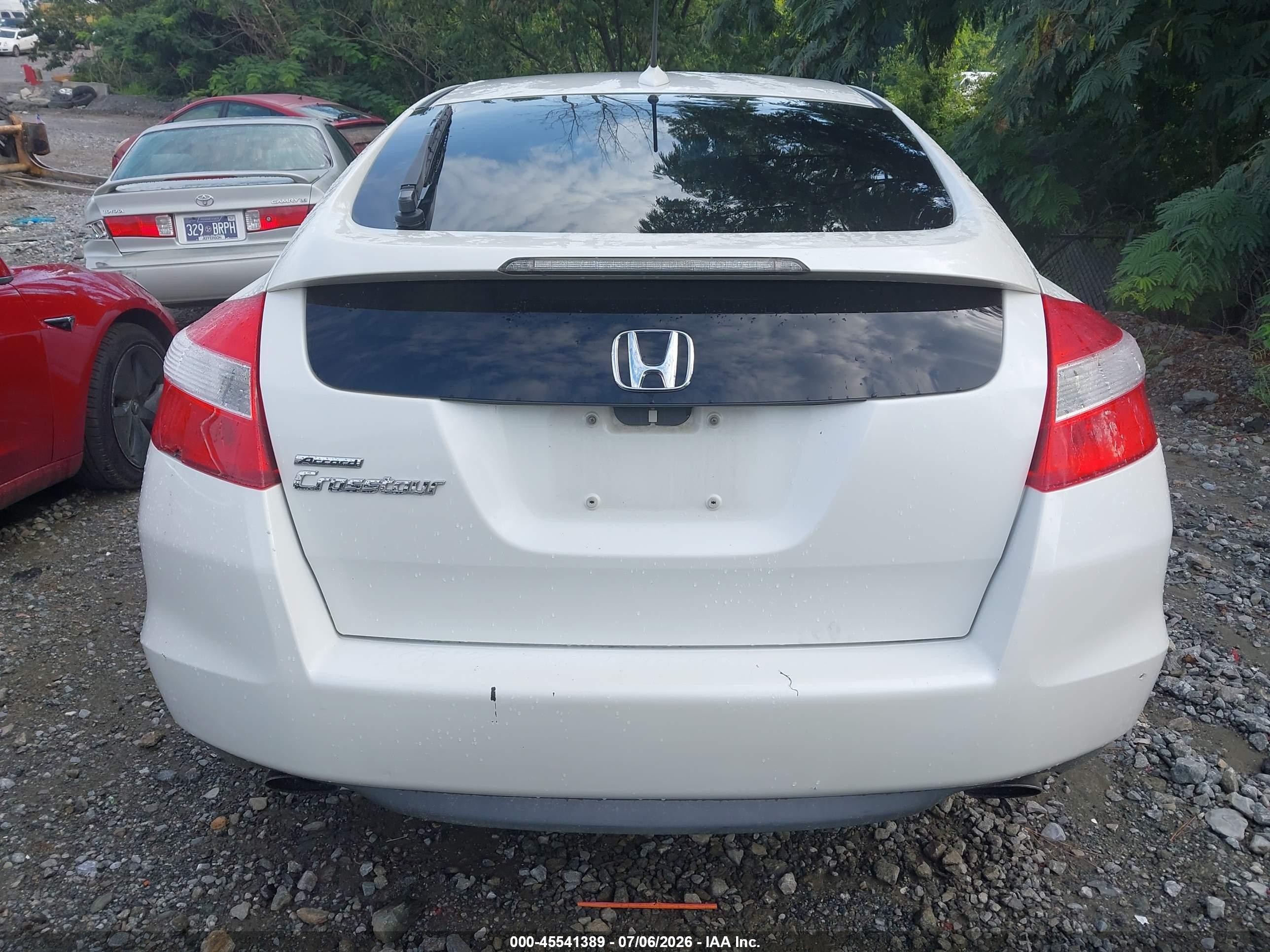 2010 Honda Accord Crosstour Ex-l White vin: 5J6TF1H54AL014866