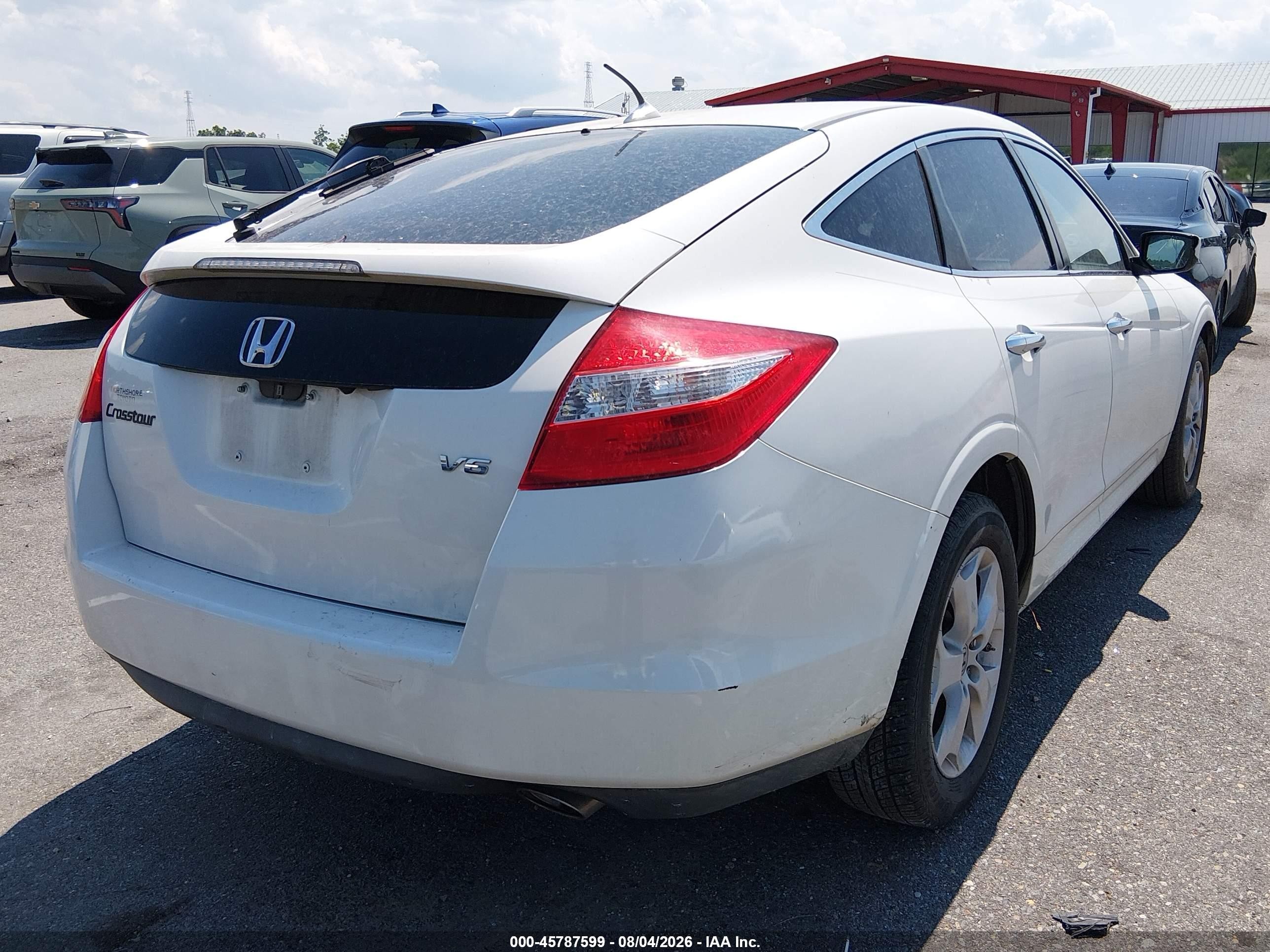 2012 Honda Crosstour Ex-l White vin: 5J6TF1H54CL002414