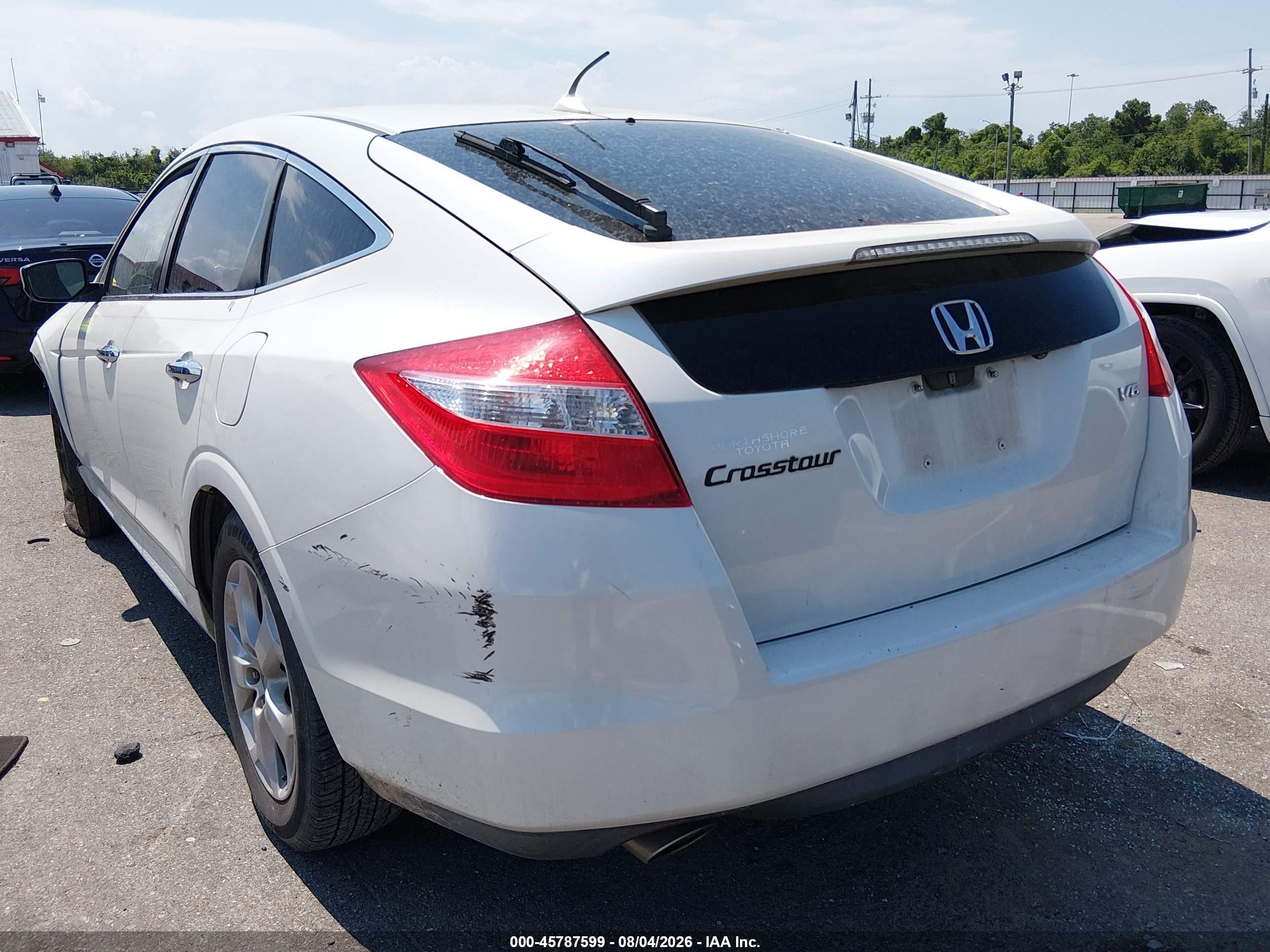 2012 Honda Crosstour Ex-l White vin: 5J6TF1H54CL002414