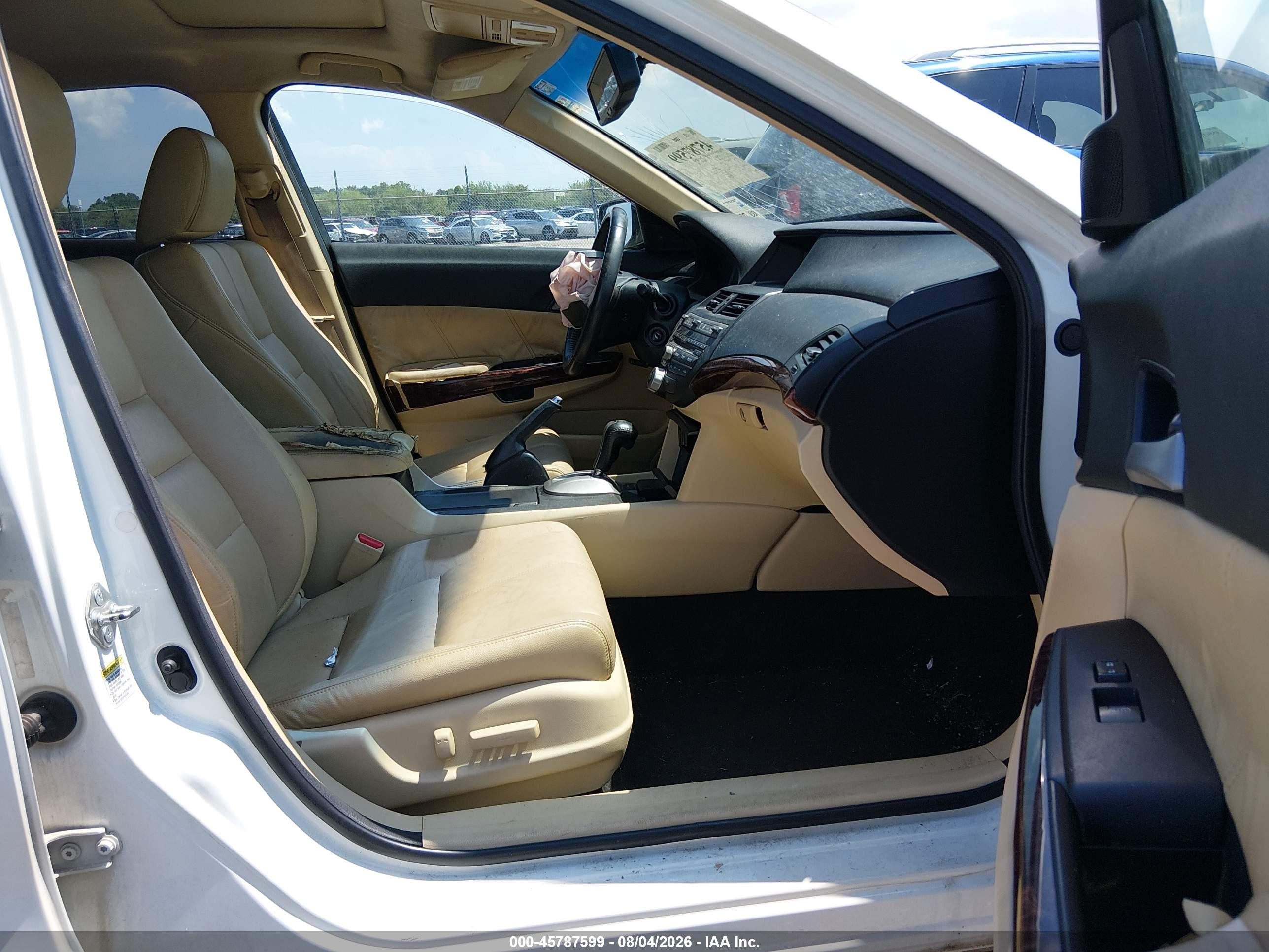 2012 Honda Crosstour Ex-l White vin: 5J6TF1H54CL002414