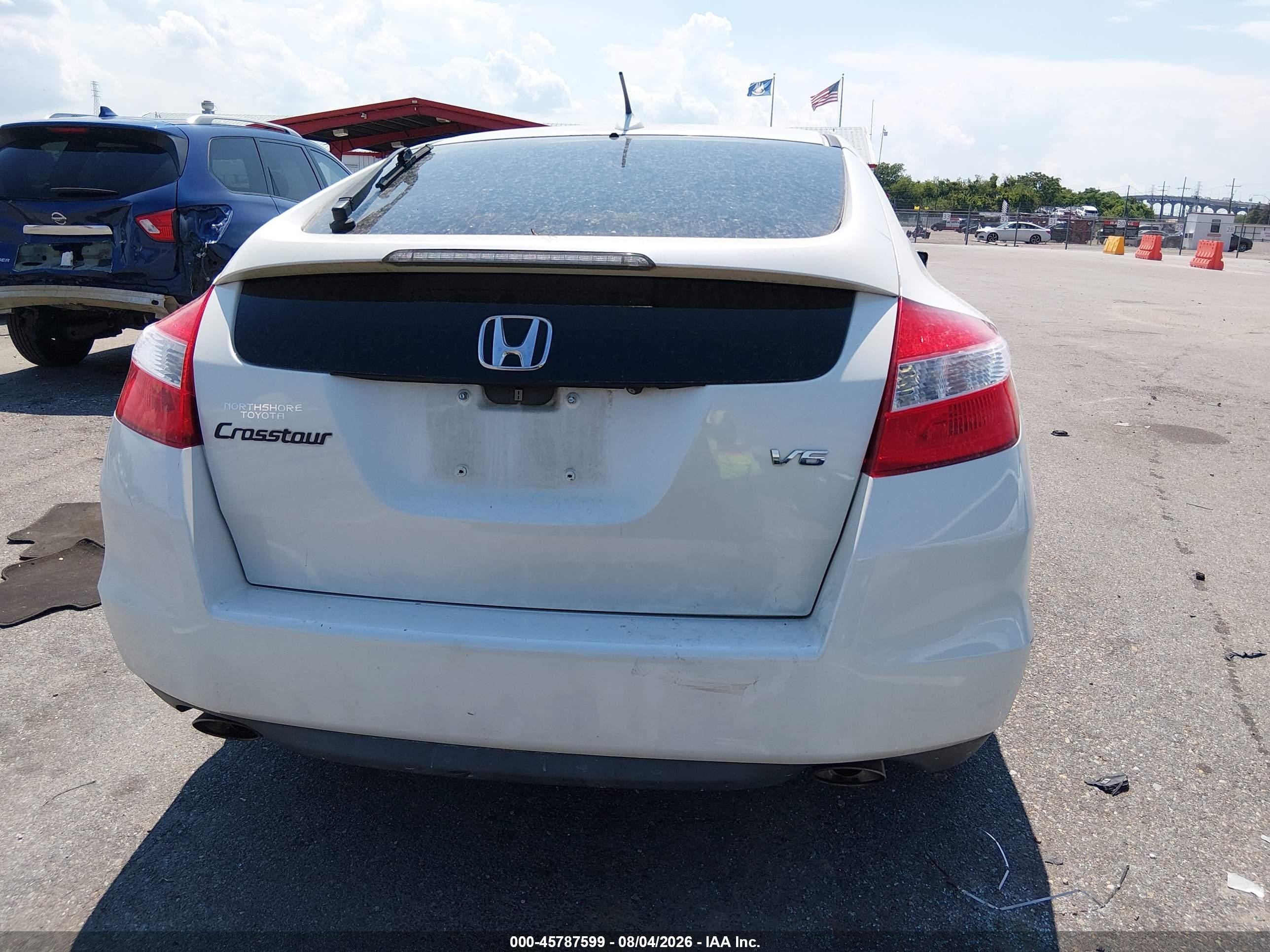 2012 Honda Crosstour Ex-l White vin: 5J6TF1H54CL002414