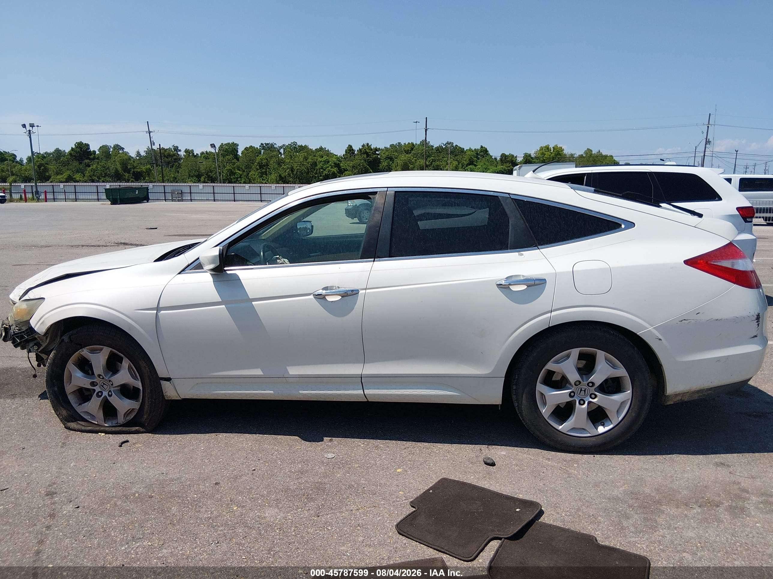 2012 Honda Crosstour Ex-l White vin: 5J6TF1H54CL002414
