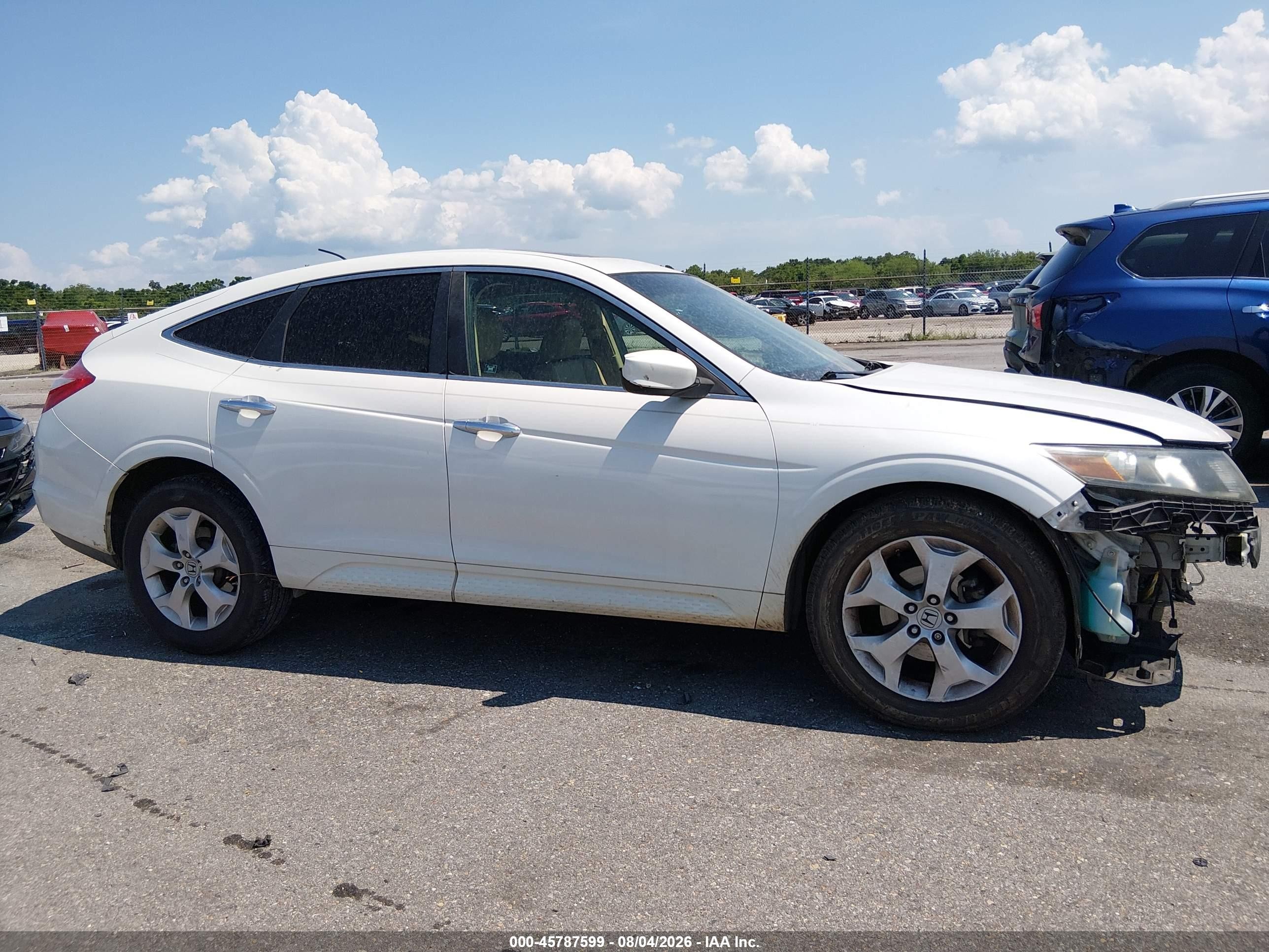 2012 Honda Crosstour Ex-l White vin: 5J6TF1H54CL002414