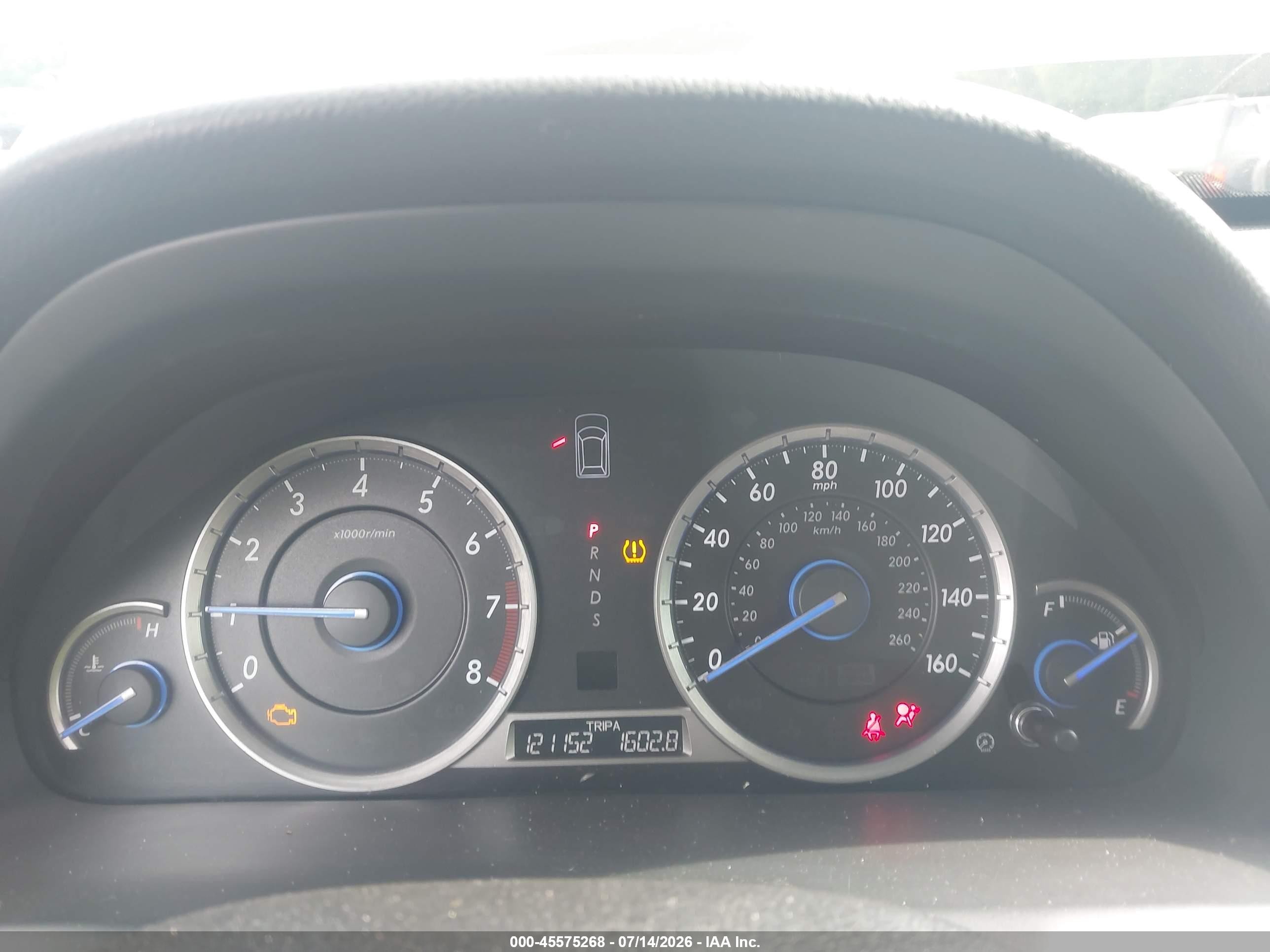 2013 Honda Crosstour Ex-l V6 Коричневый vin: 5J6TF1H54DL000700