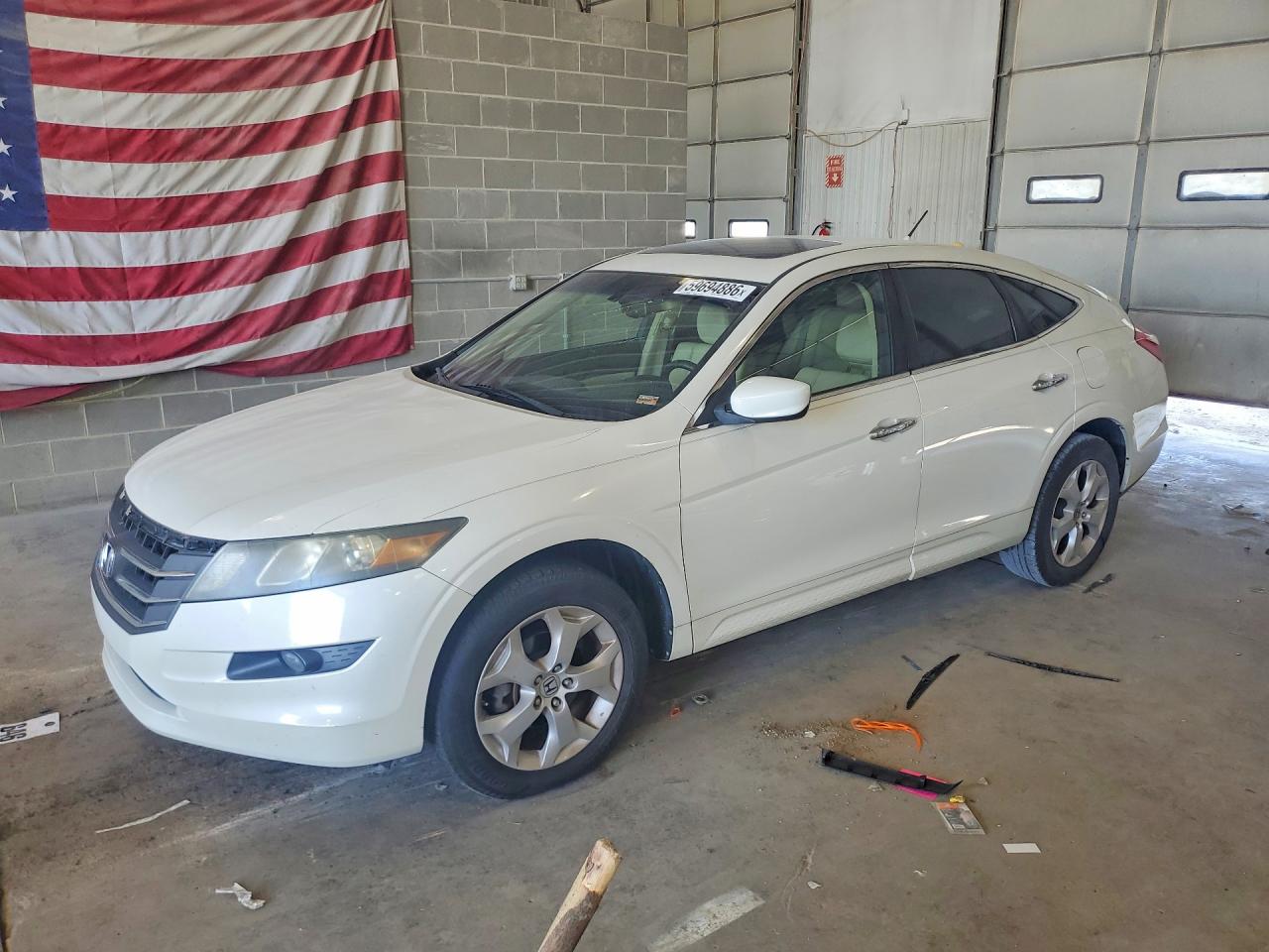 2010 Honda Accord Crosstour Exl White vin: 5J6TF1H55AL000801