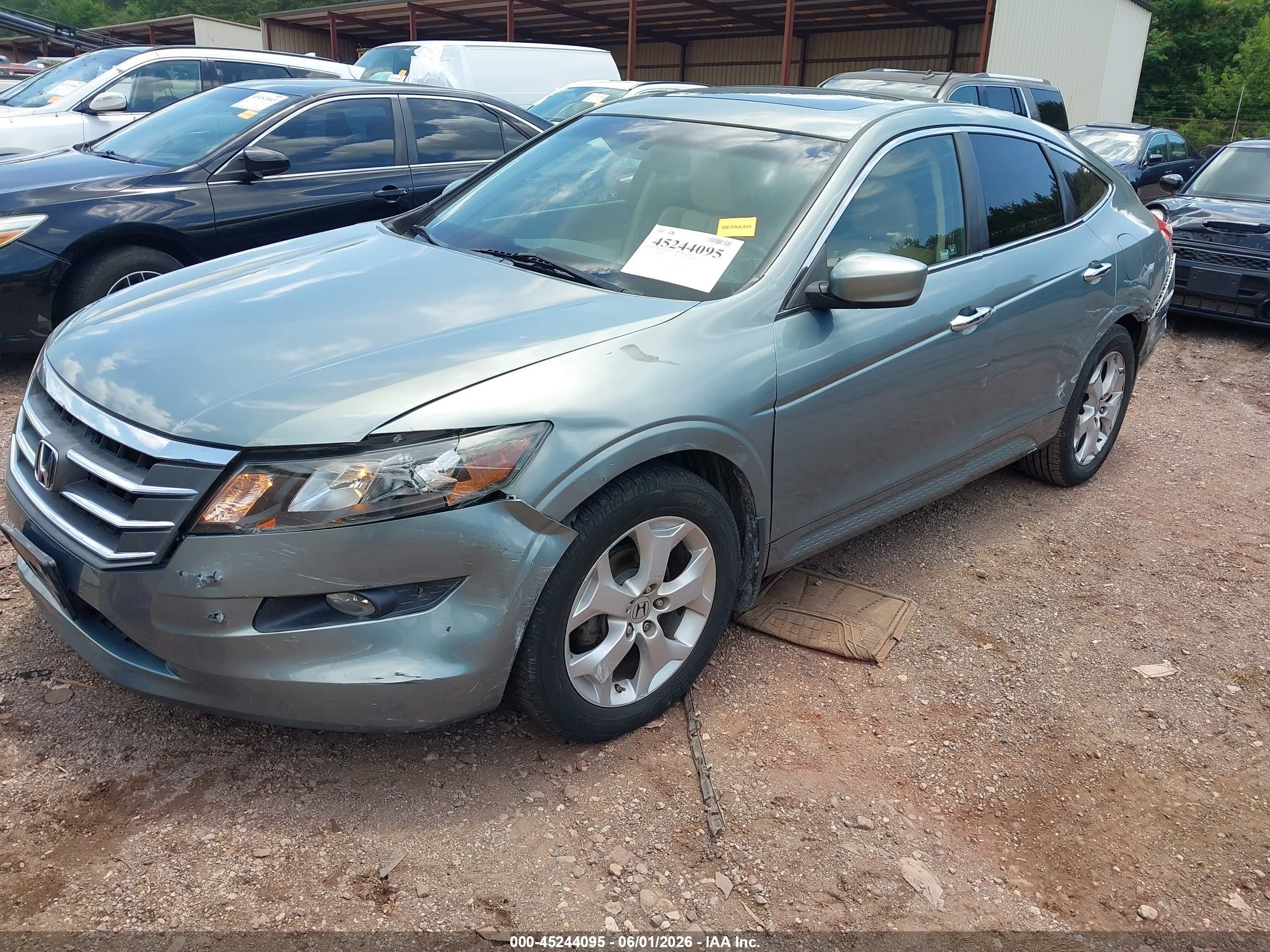 2010 Honda Accord Crosstour Ex-l Gray vin: 5J6TF1H55AL005724