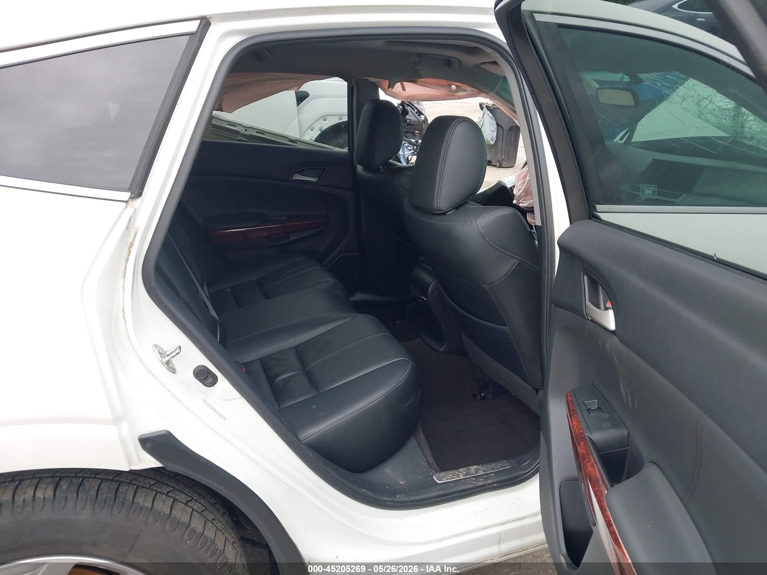 2010 Honda Accord Crosstour Ex-l White vin: 5J6TF1H55AL010180