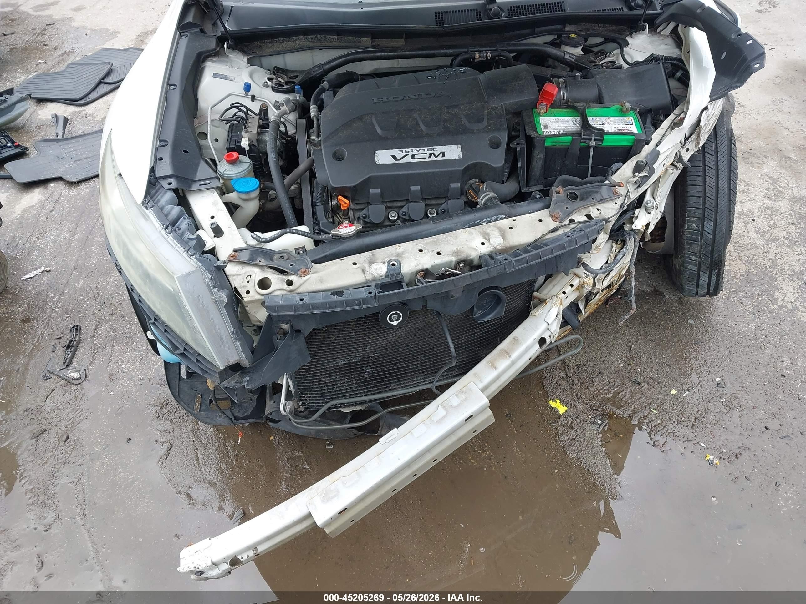 2010 Honda Accord Crosstour Ex-l White vin: 5J6TF1H55AL010180