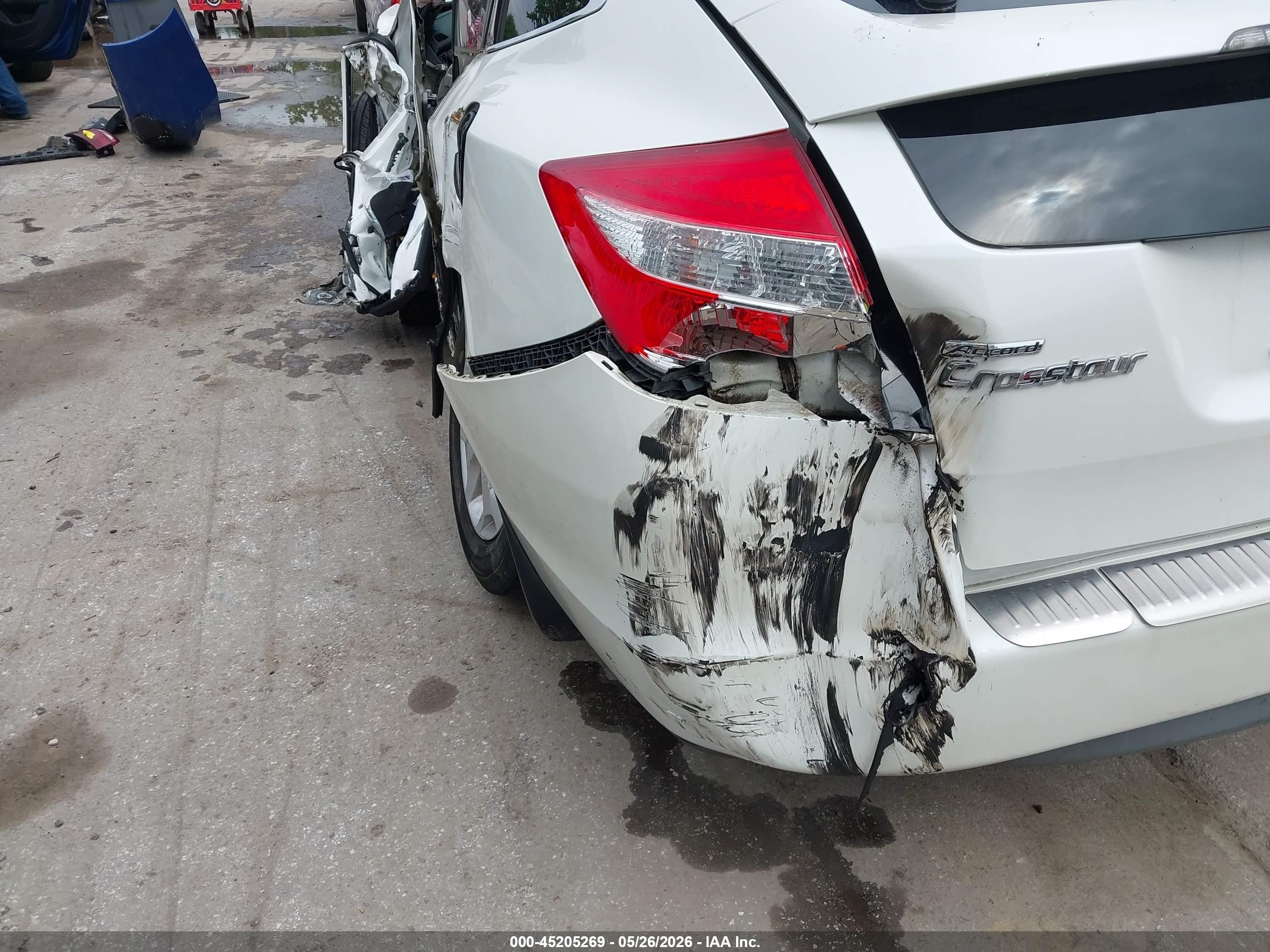 2010 Honda Accord Crosstour Ex-l White vin: 5J6TF1H55AL010180